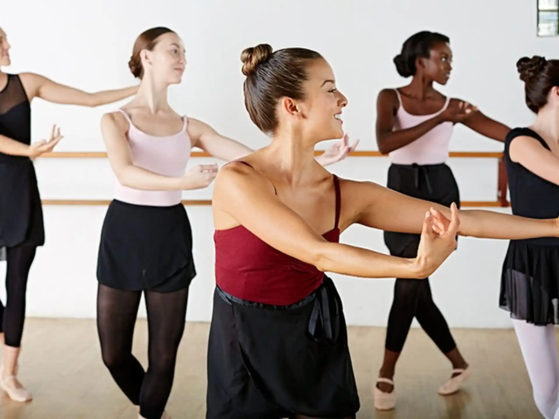 a group of women dancing