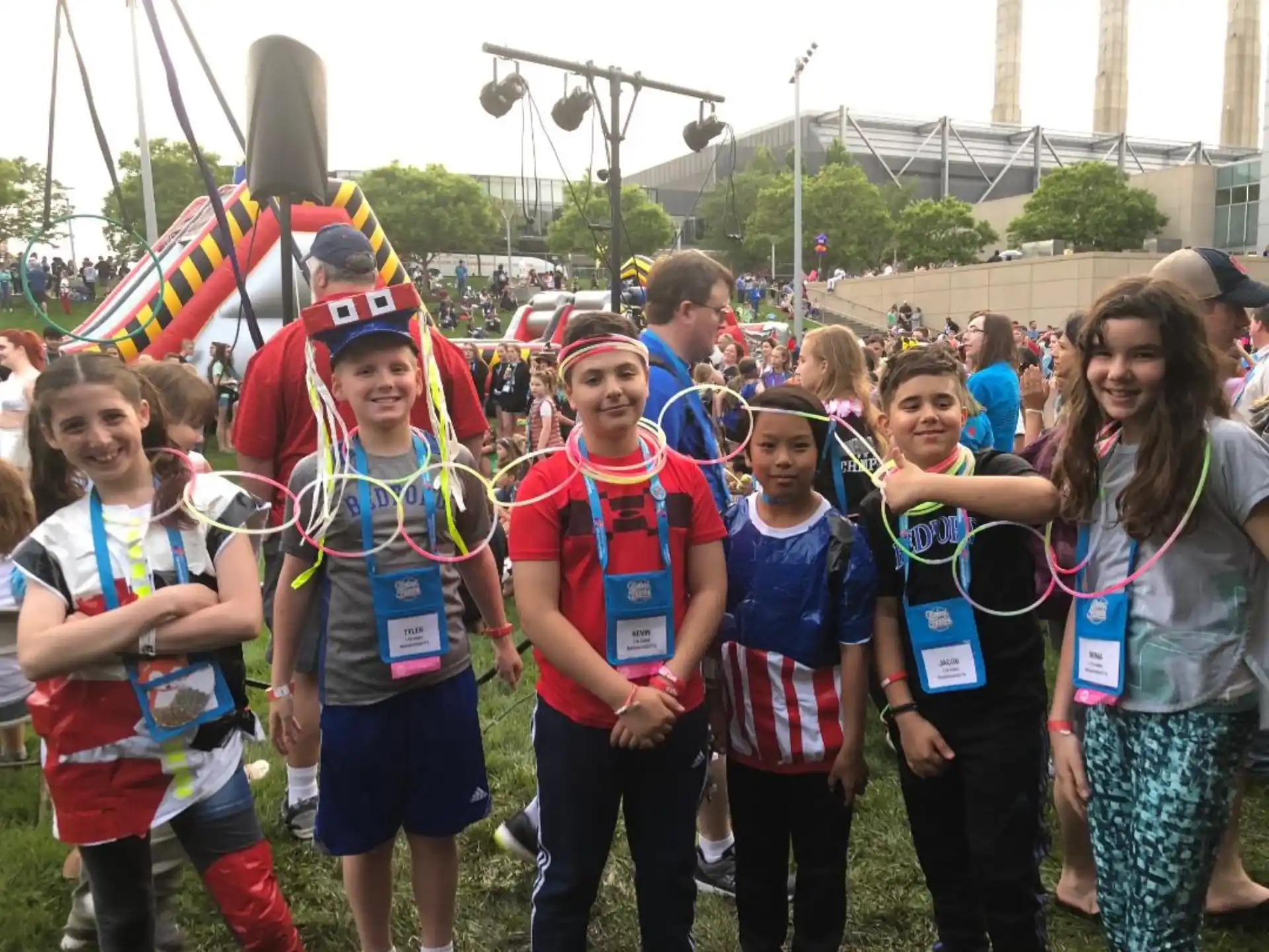 a group of people posing for a photo