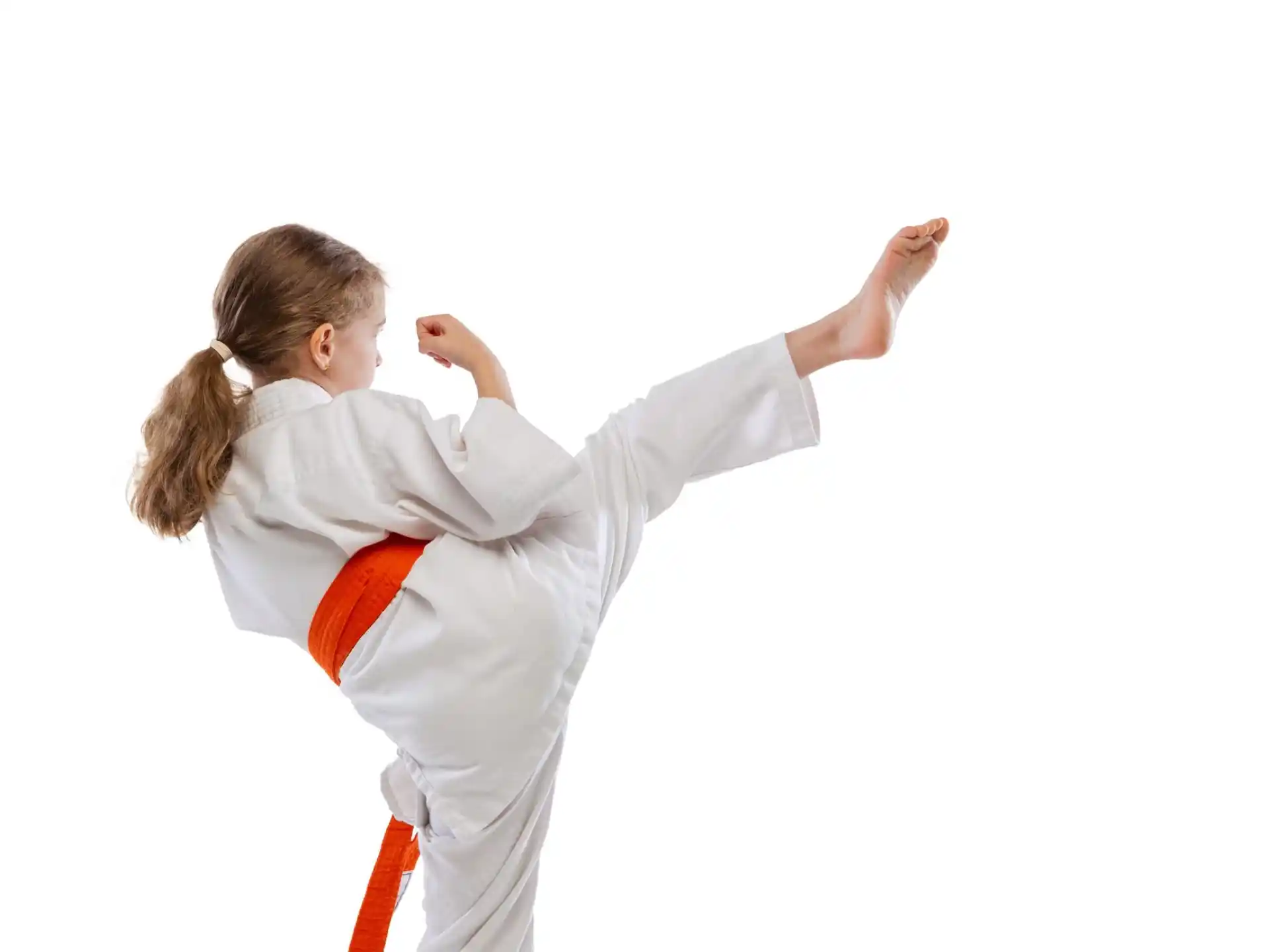 a man in a karate uniform