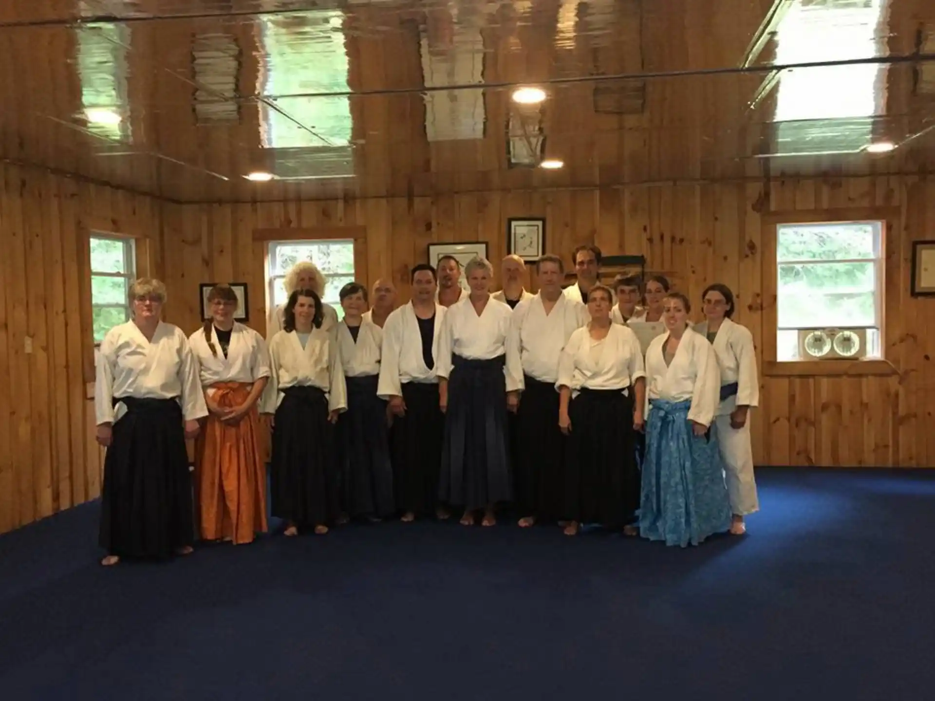 a group of people posing for a photo