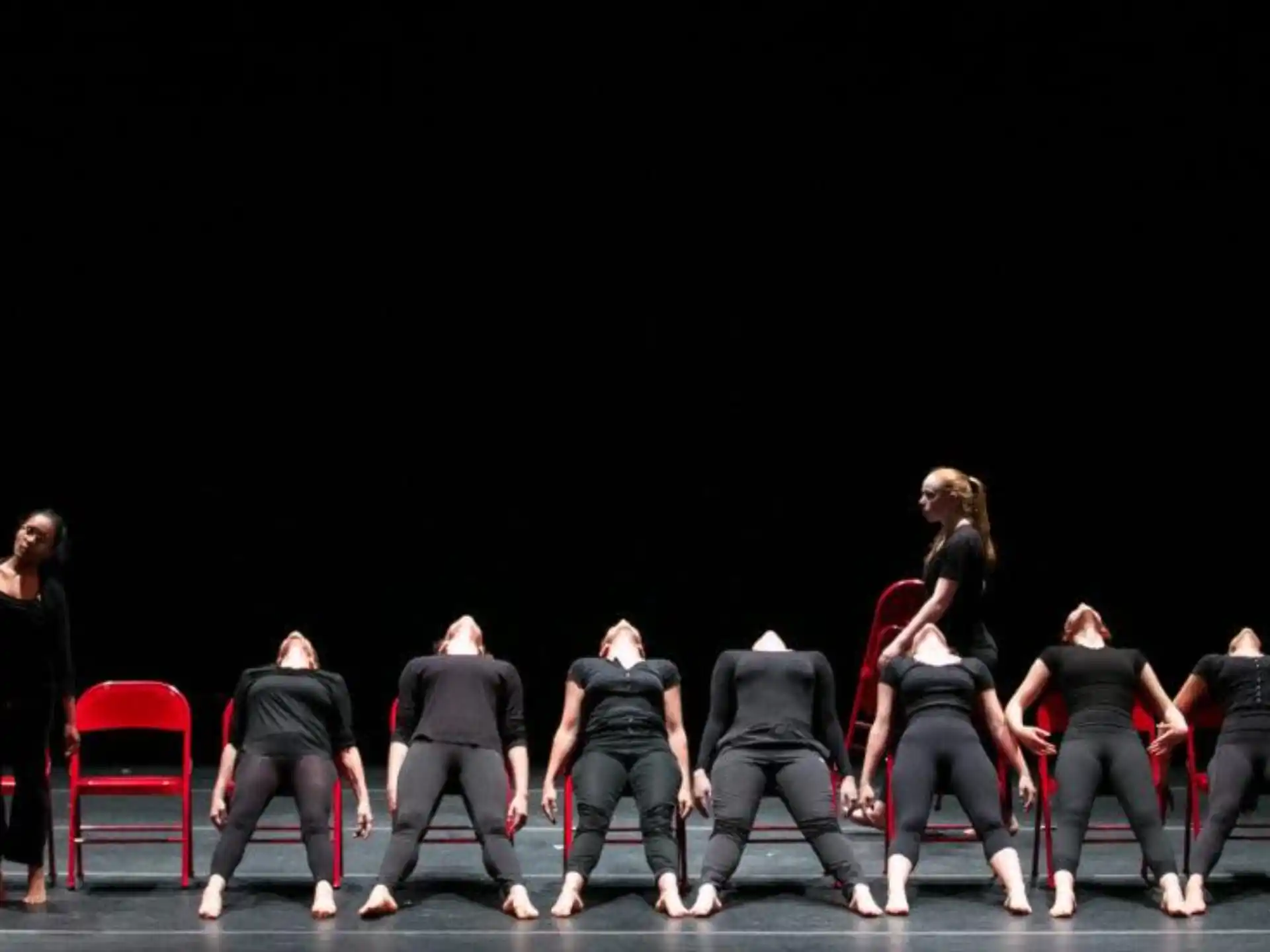 a group of people dancing