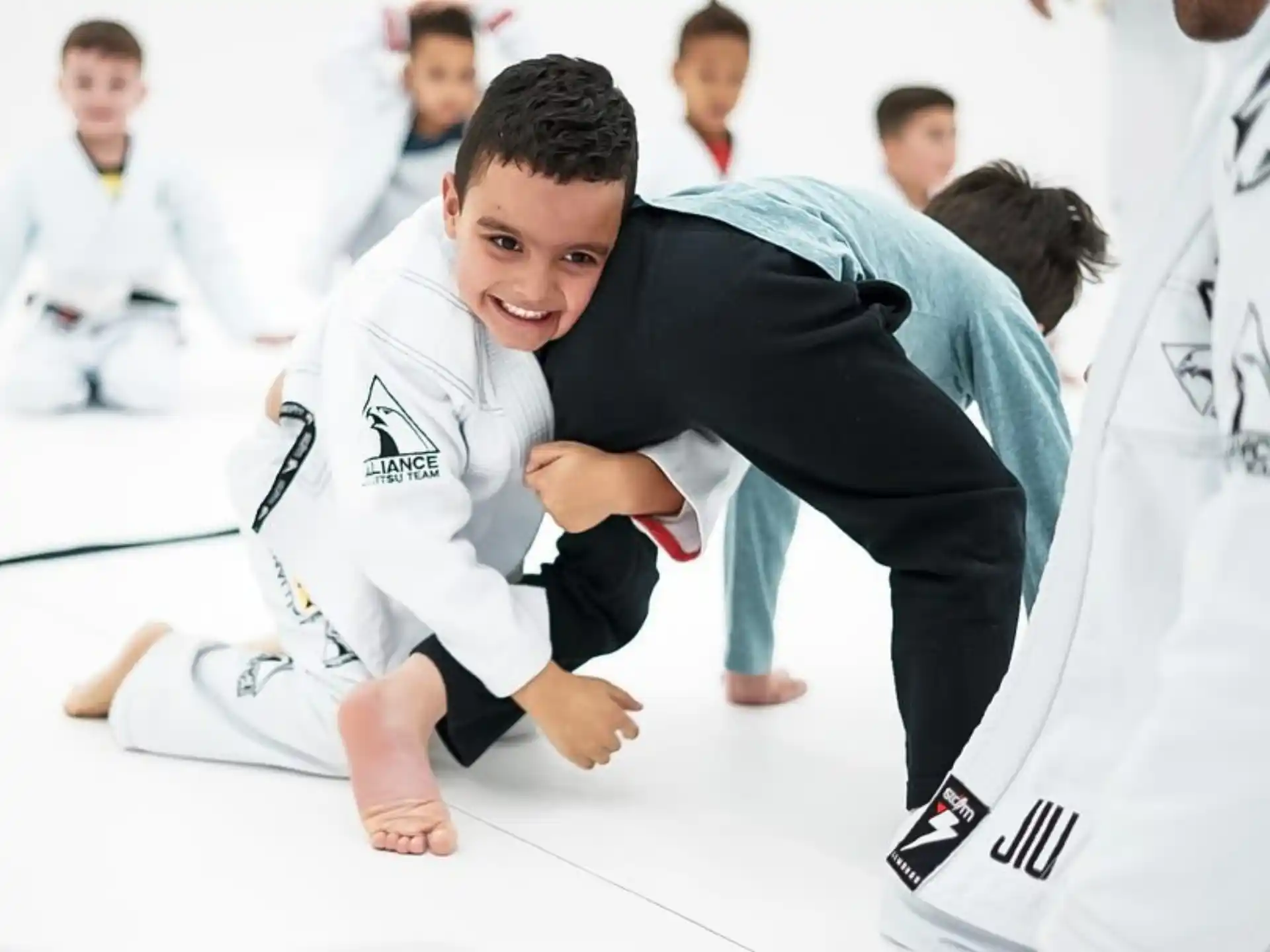 a man in a karate uniform