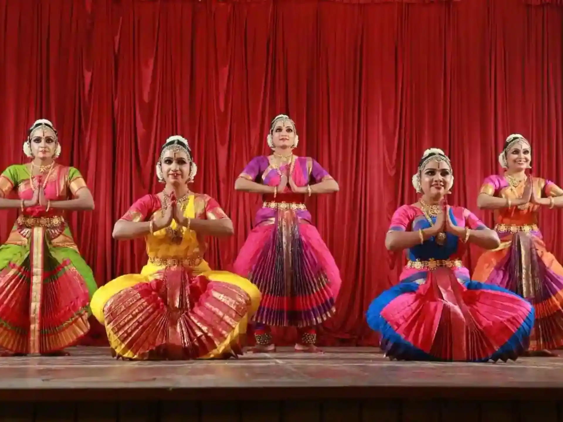 a group of women in traditional dress