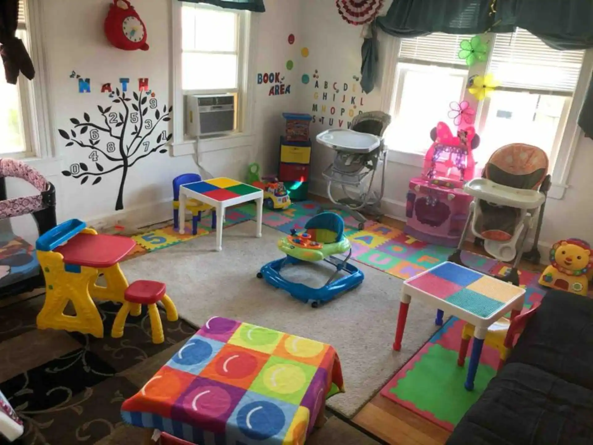 a room with toys