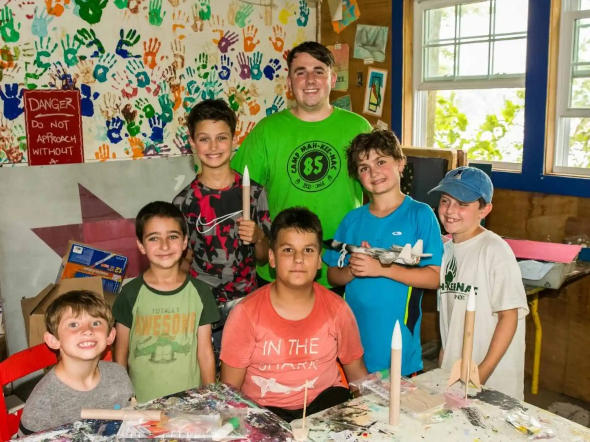 a group of people posing for a photo