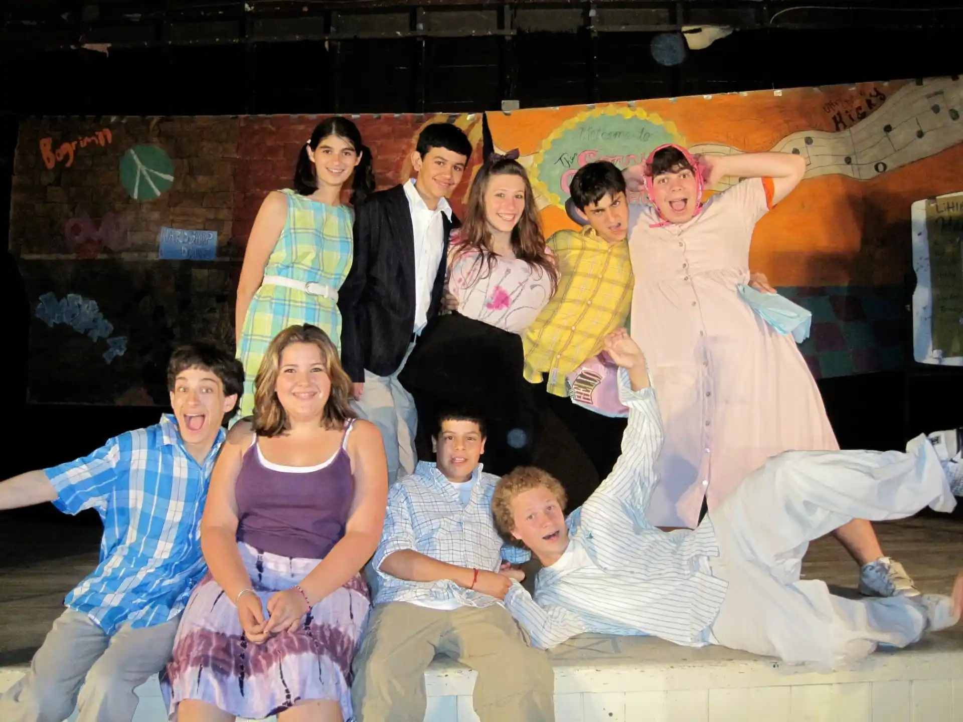 a group of people posing for a photo