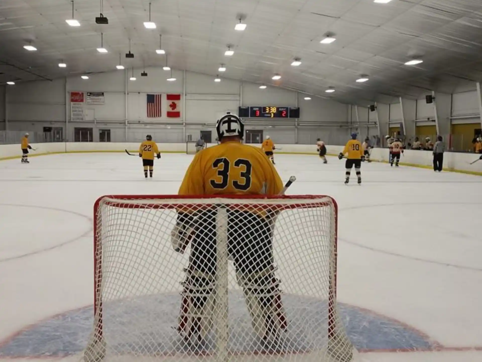 a hockey player in a uniform