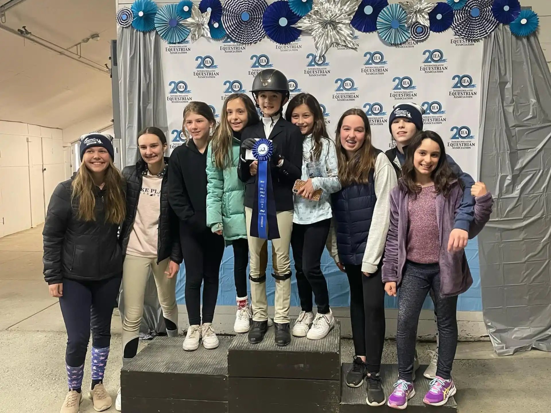 a group of people posing for a photo