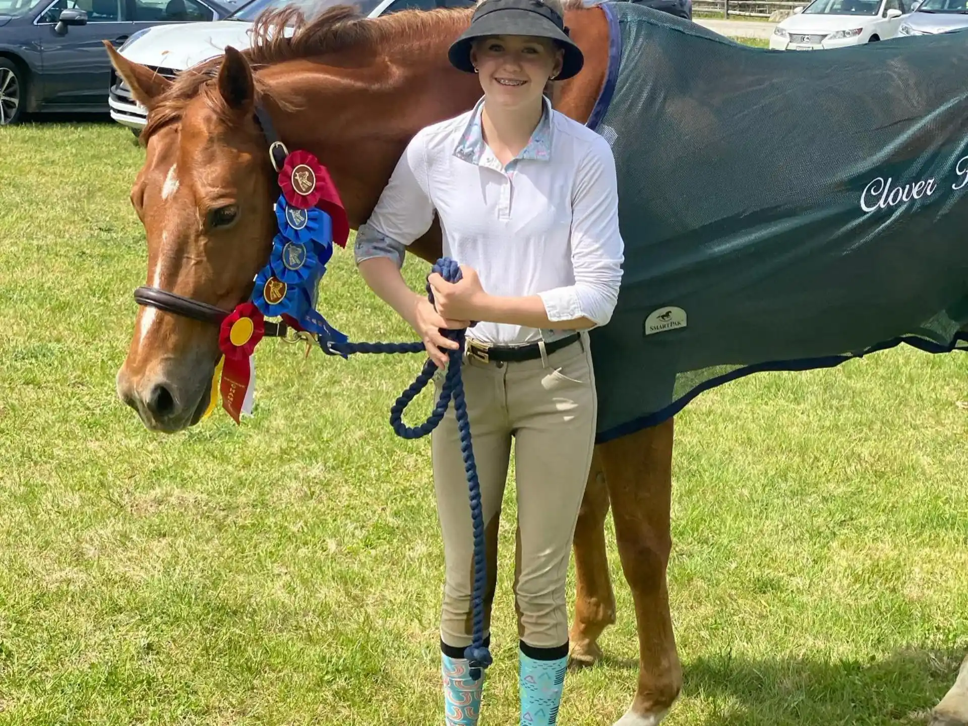 a person with a horse