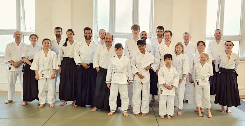 a group of people posing for a photo