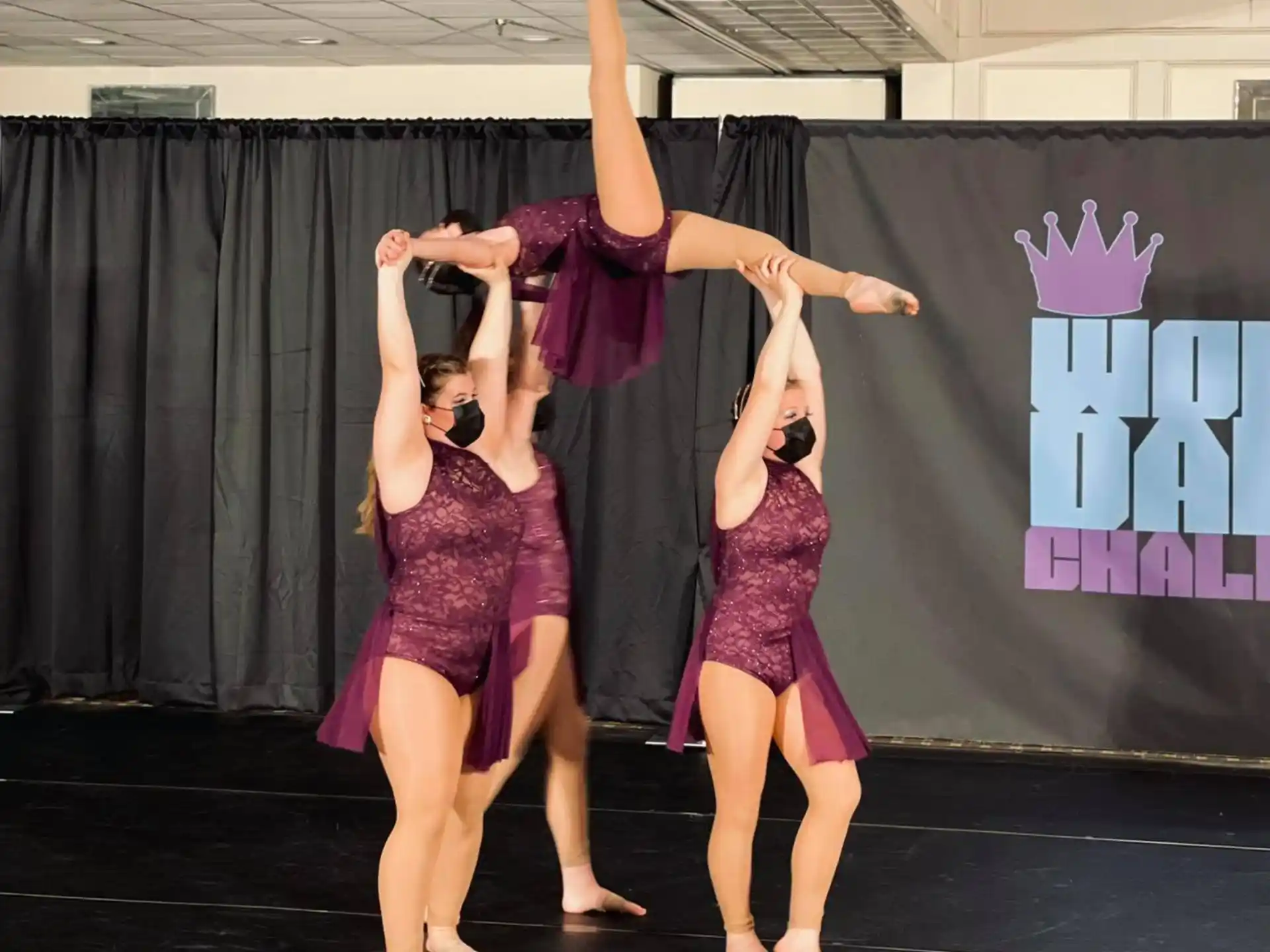a group of women dancing