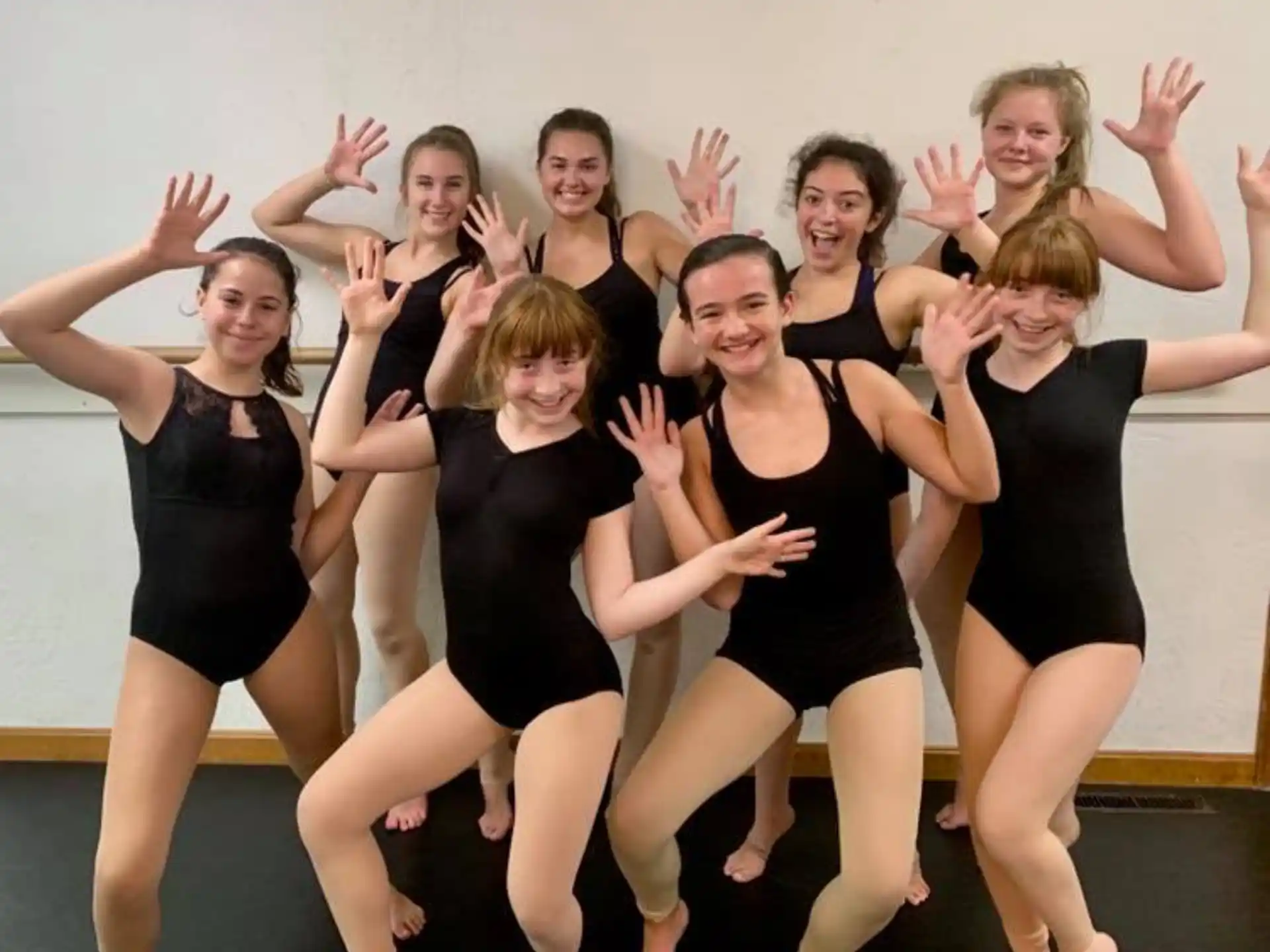 a group of women dancing