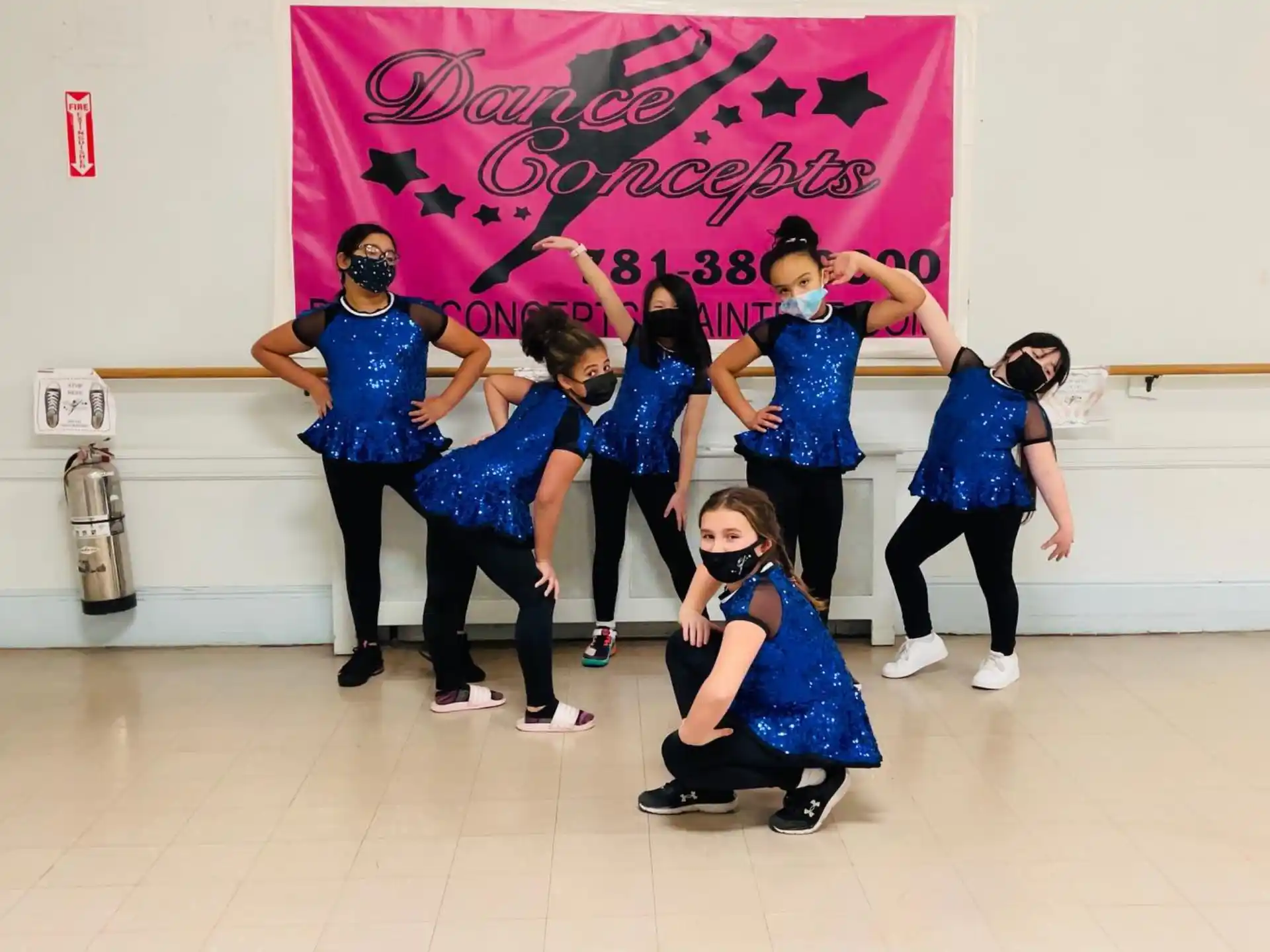 a group of people dancing