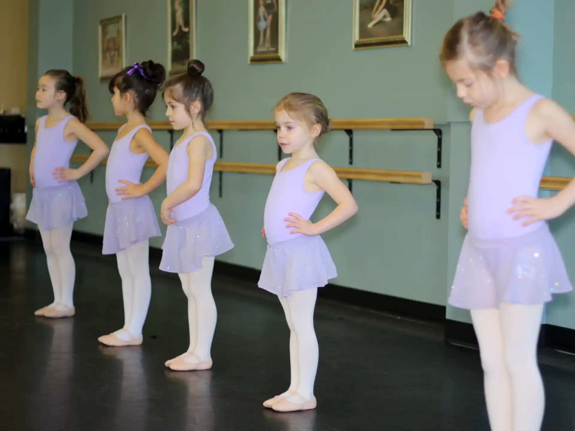 a group of girls in a room