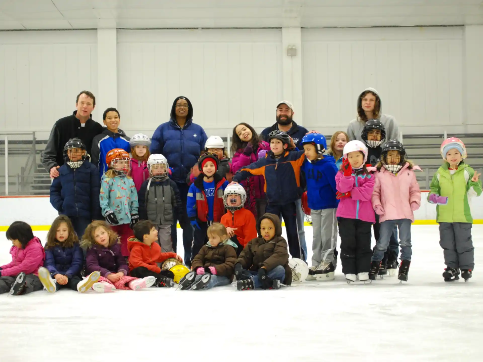 a group of people posing for a photo