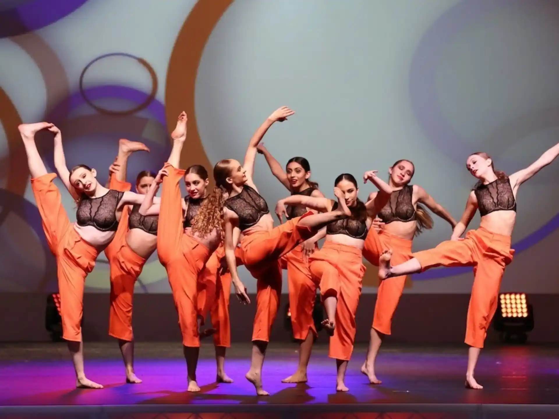 a group of people dancing