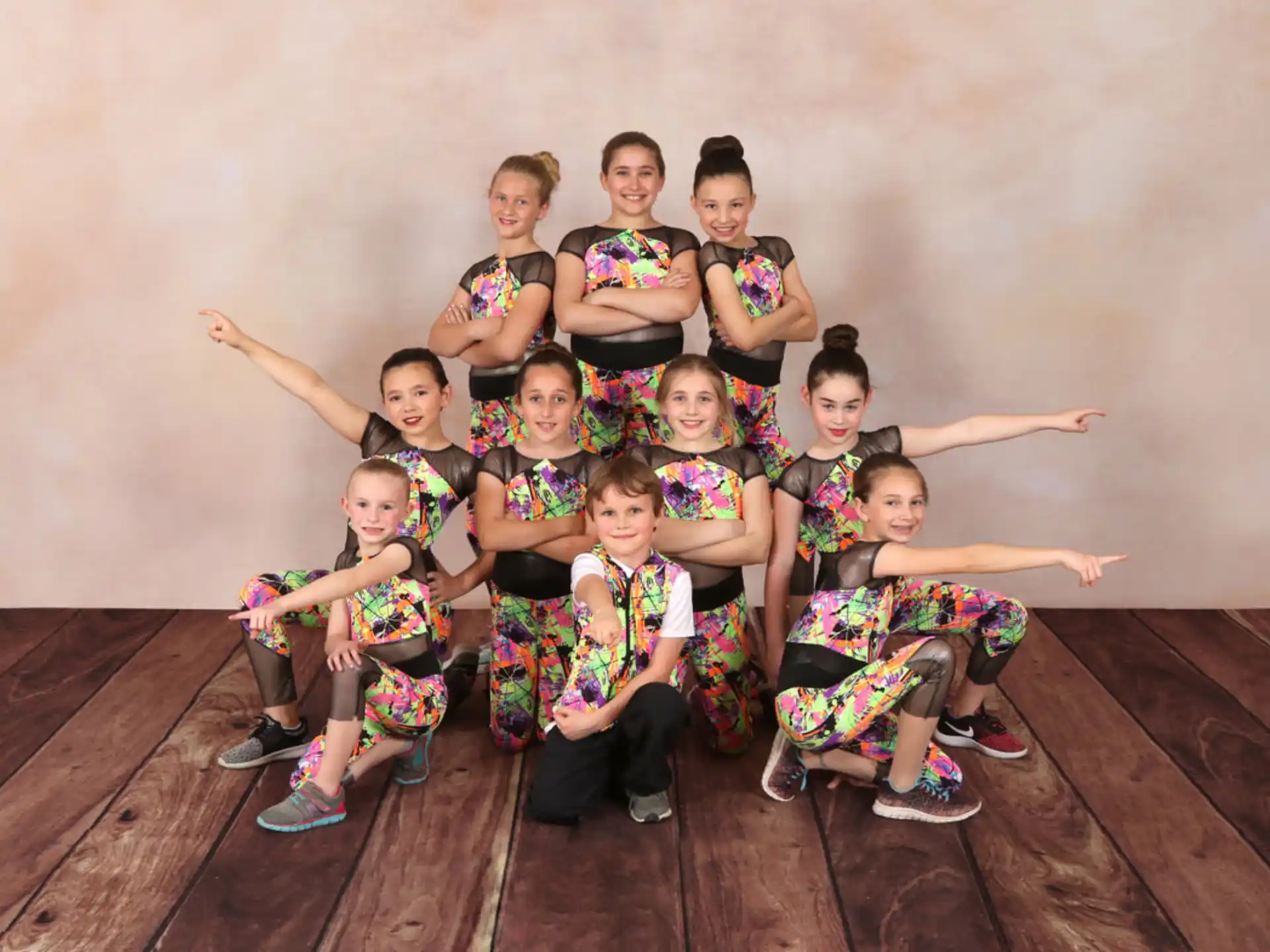 a group of children posing for a photo
