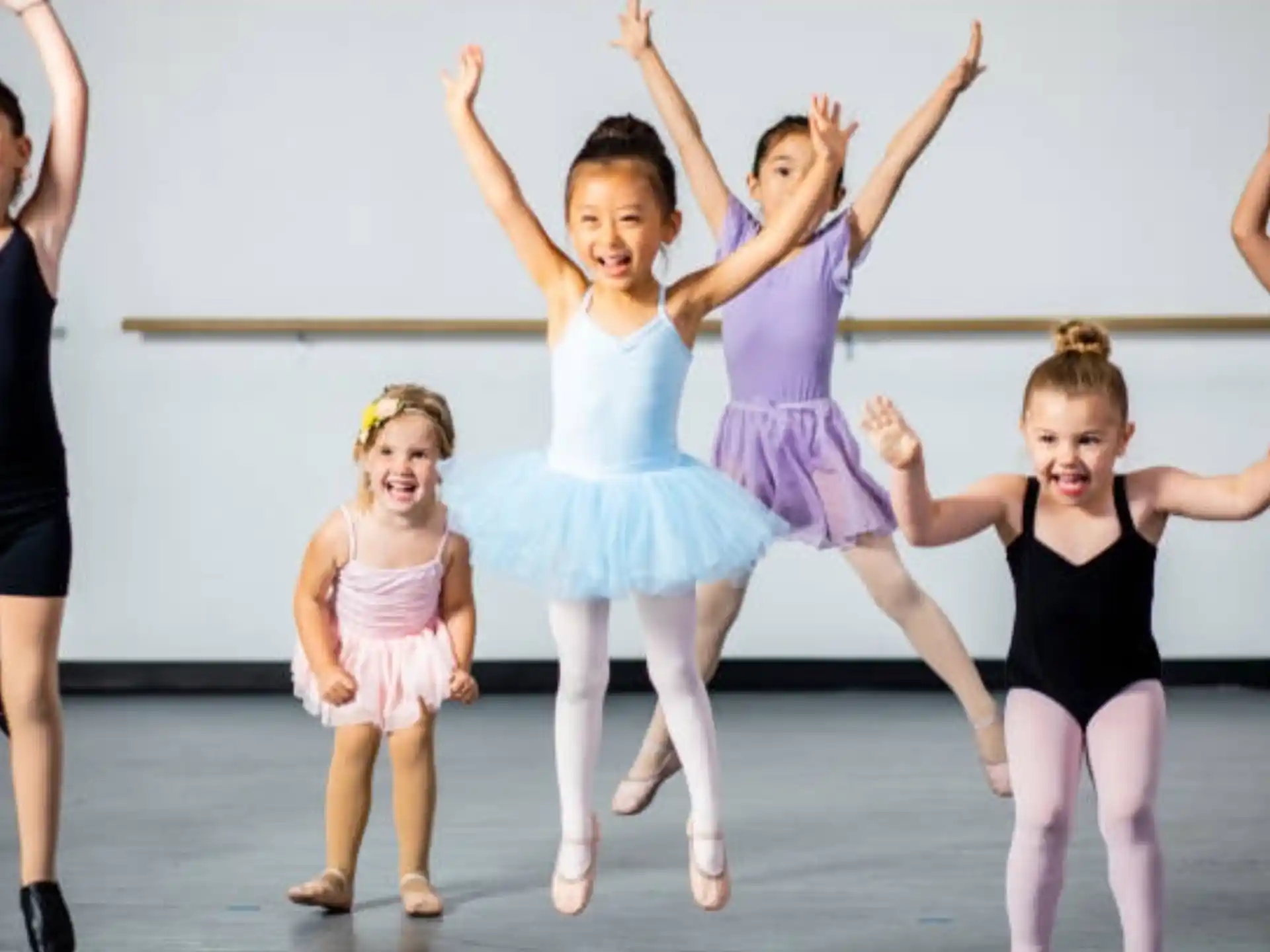 a group of girls dancing