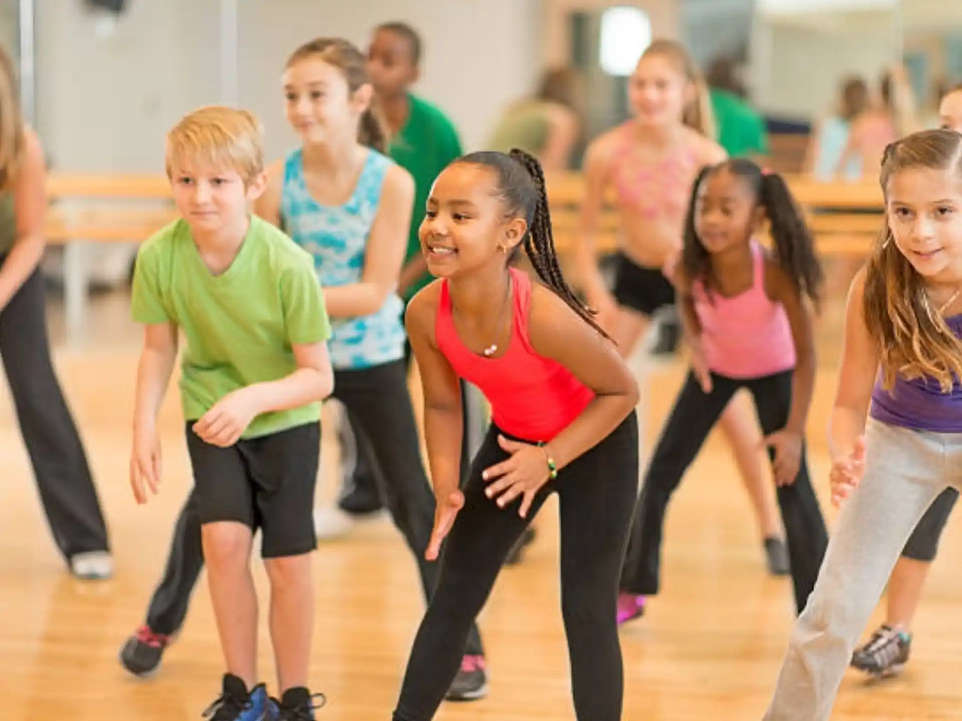 a group of people dancing