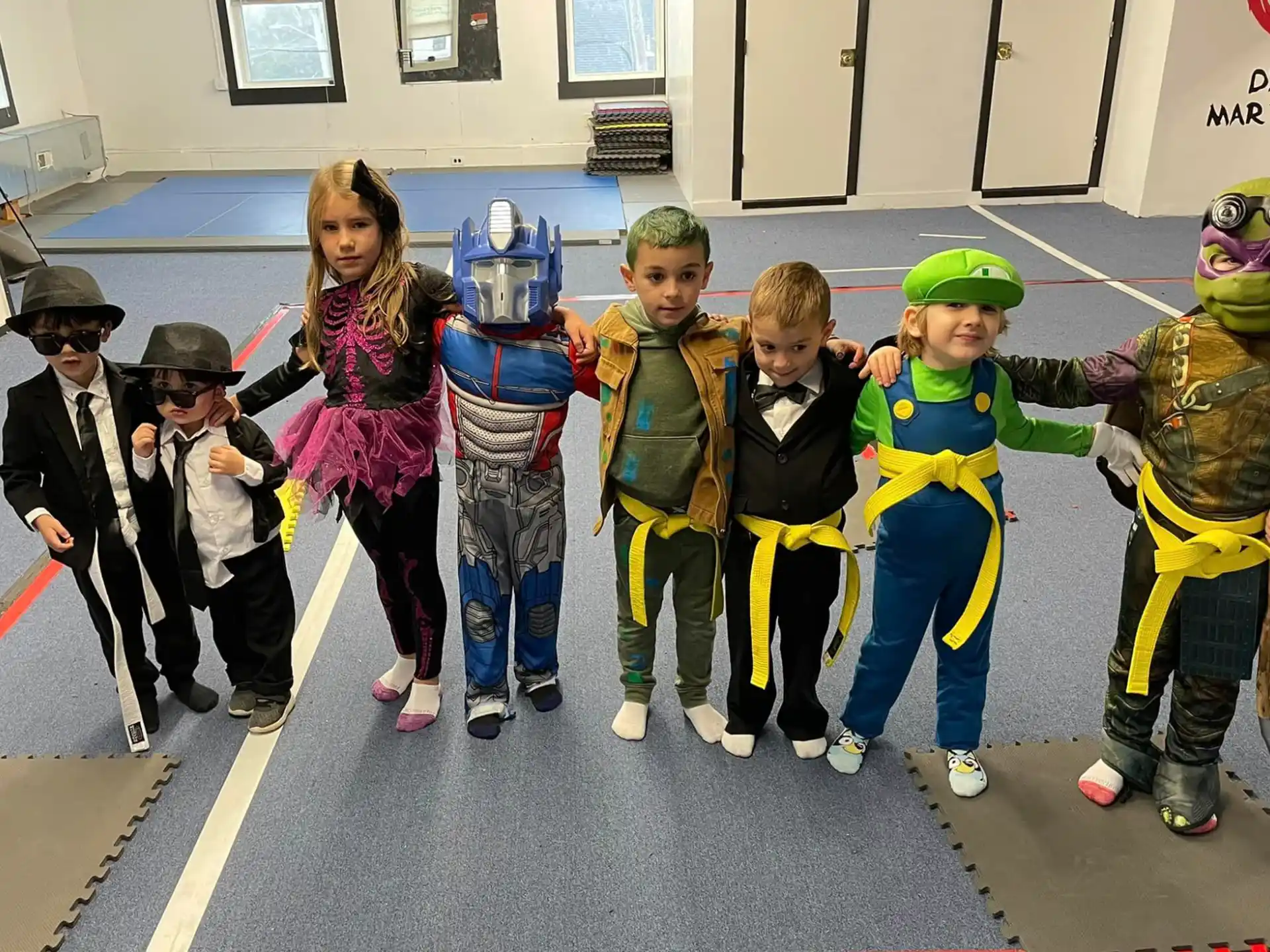 a group of children in clothing