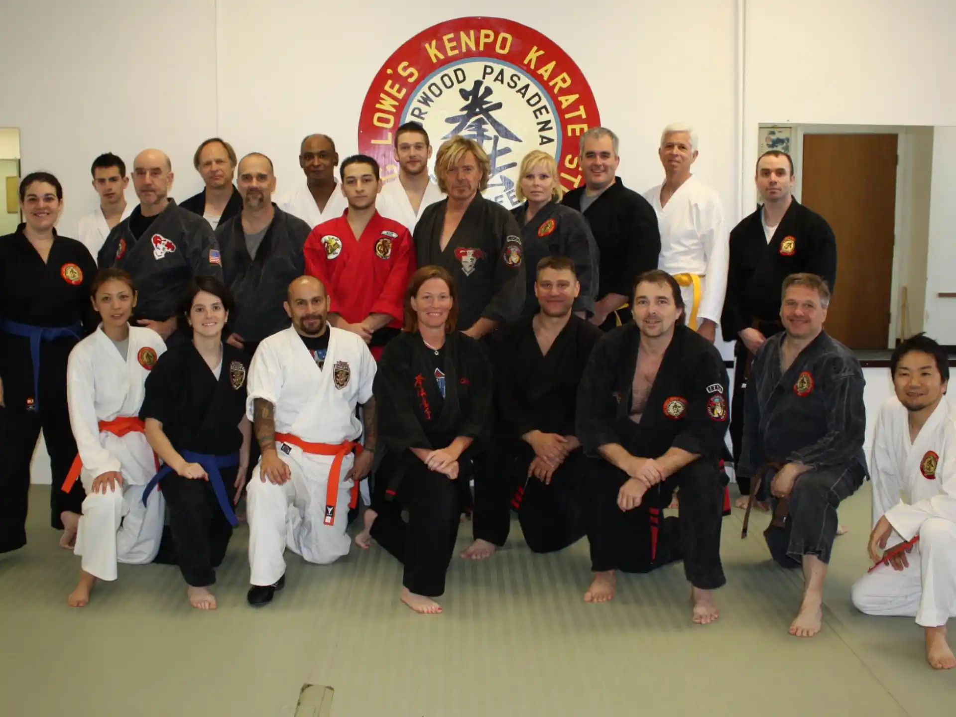 a group of people posing for a photo
