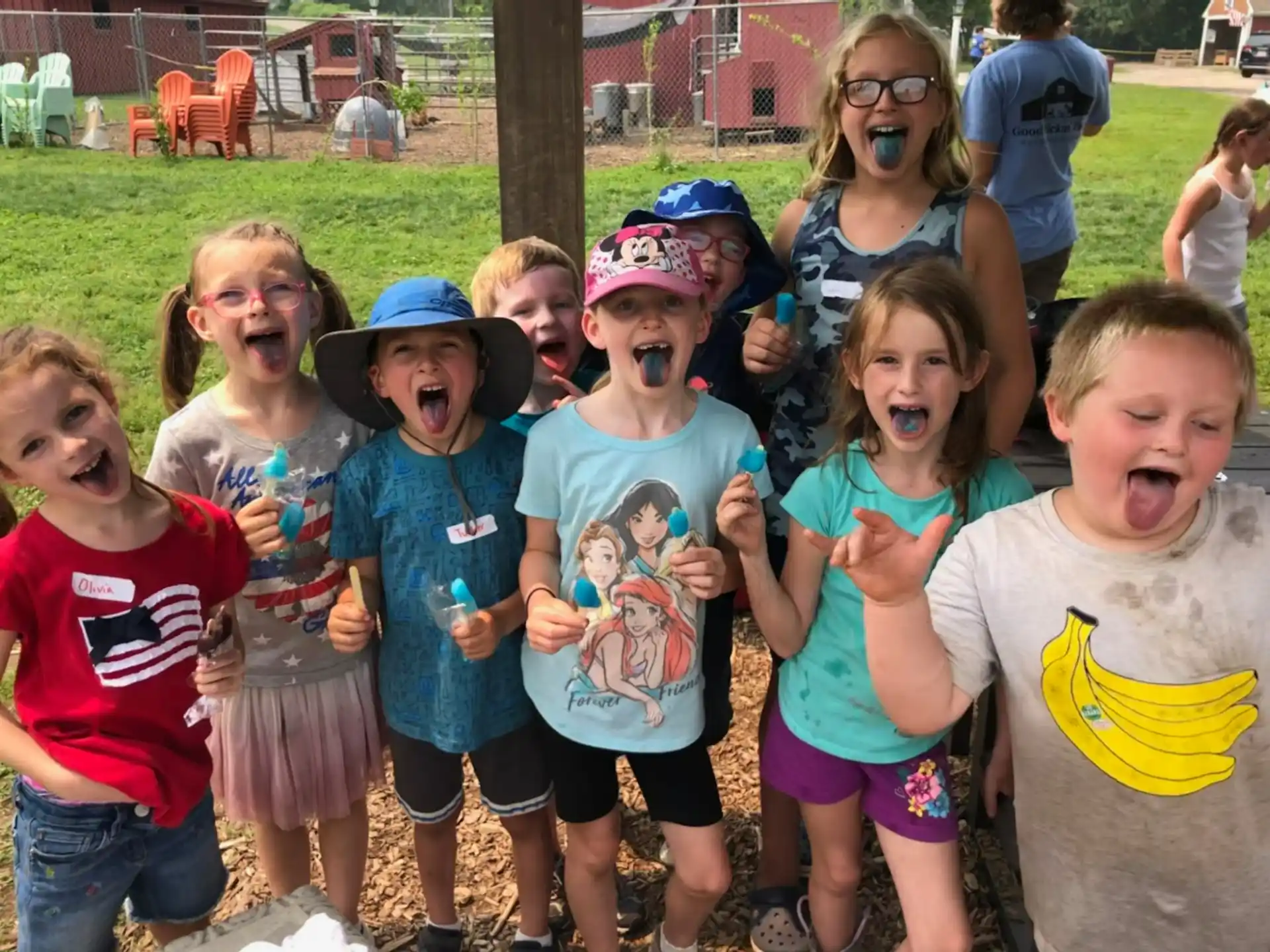 a group of children posing for a photo