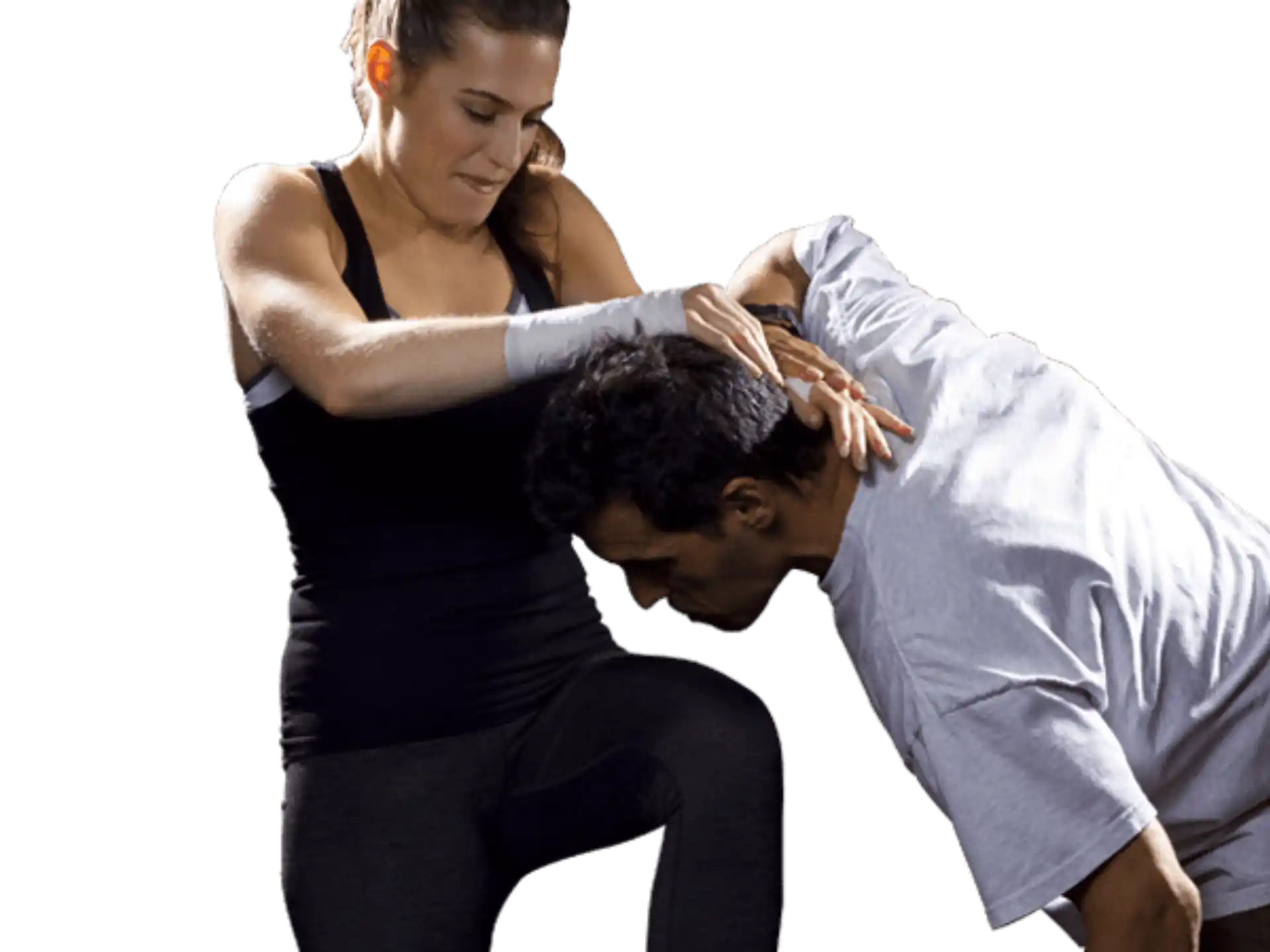 a man and woman dancing
