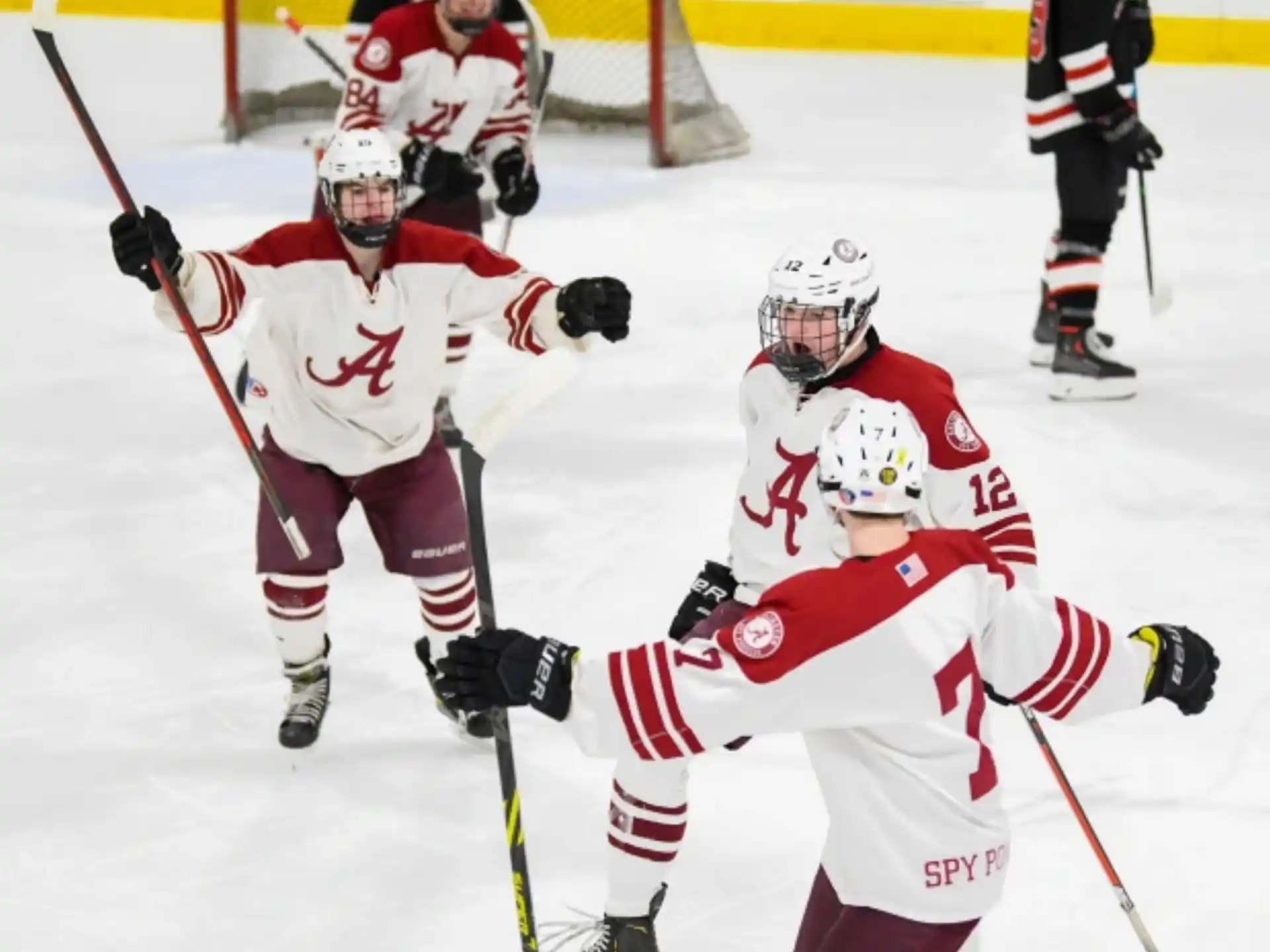 hockey players on ice