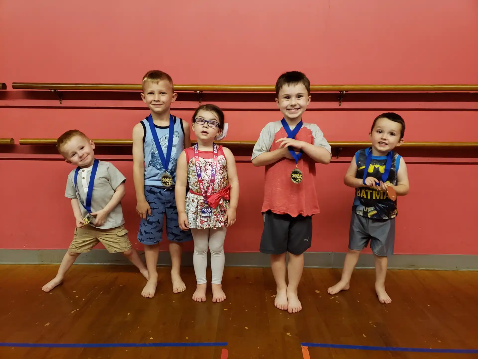 a group of children posing for a photo