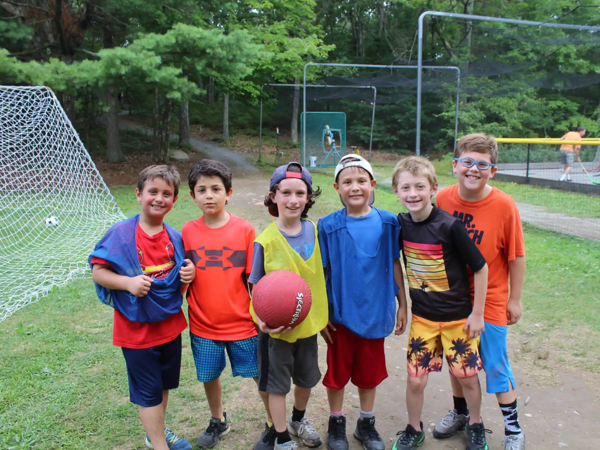 a group of kids posing for a picture