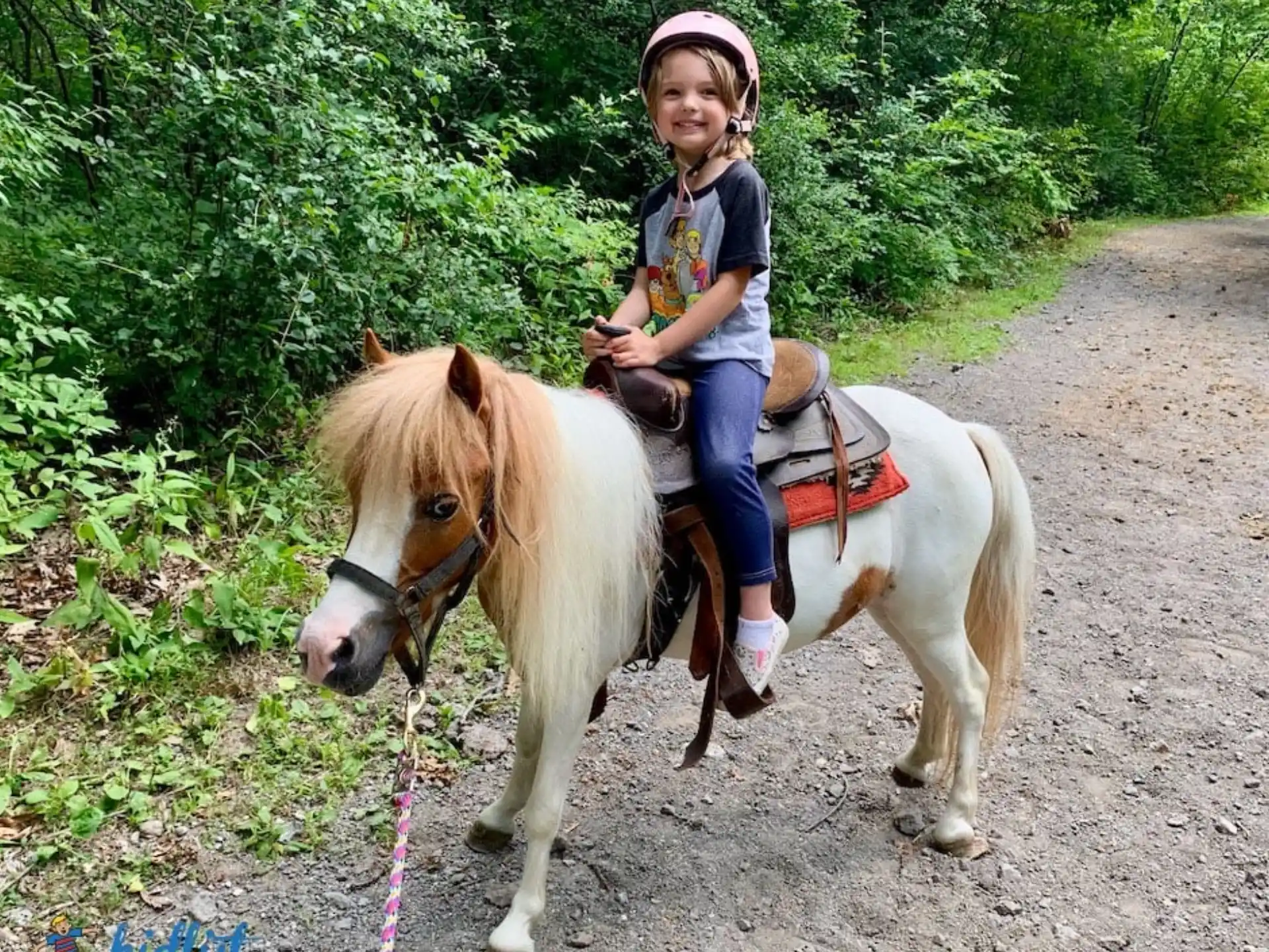 a girl riding a horse