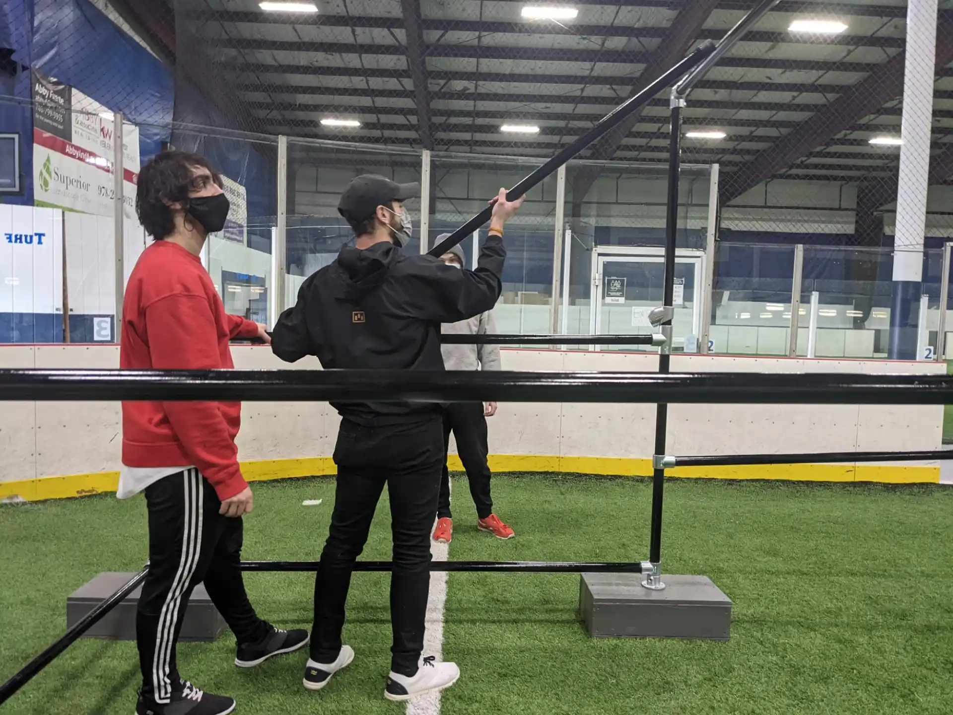 a person holding a gun