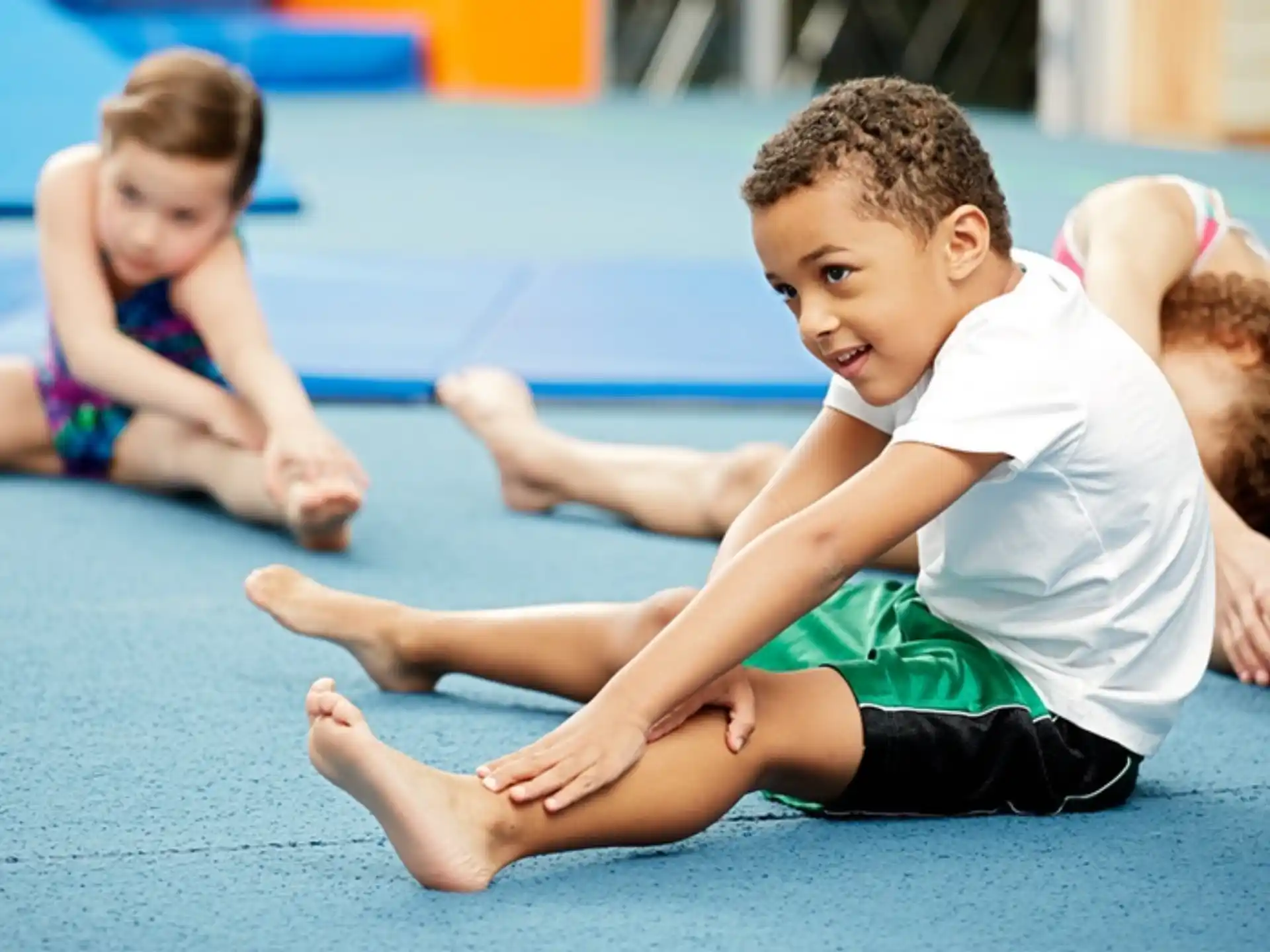 a group of children on the floor