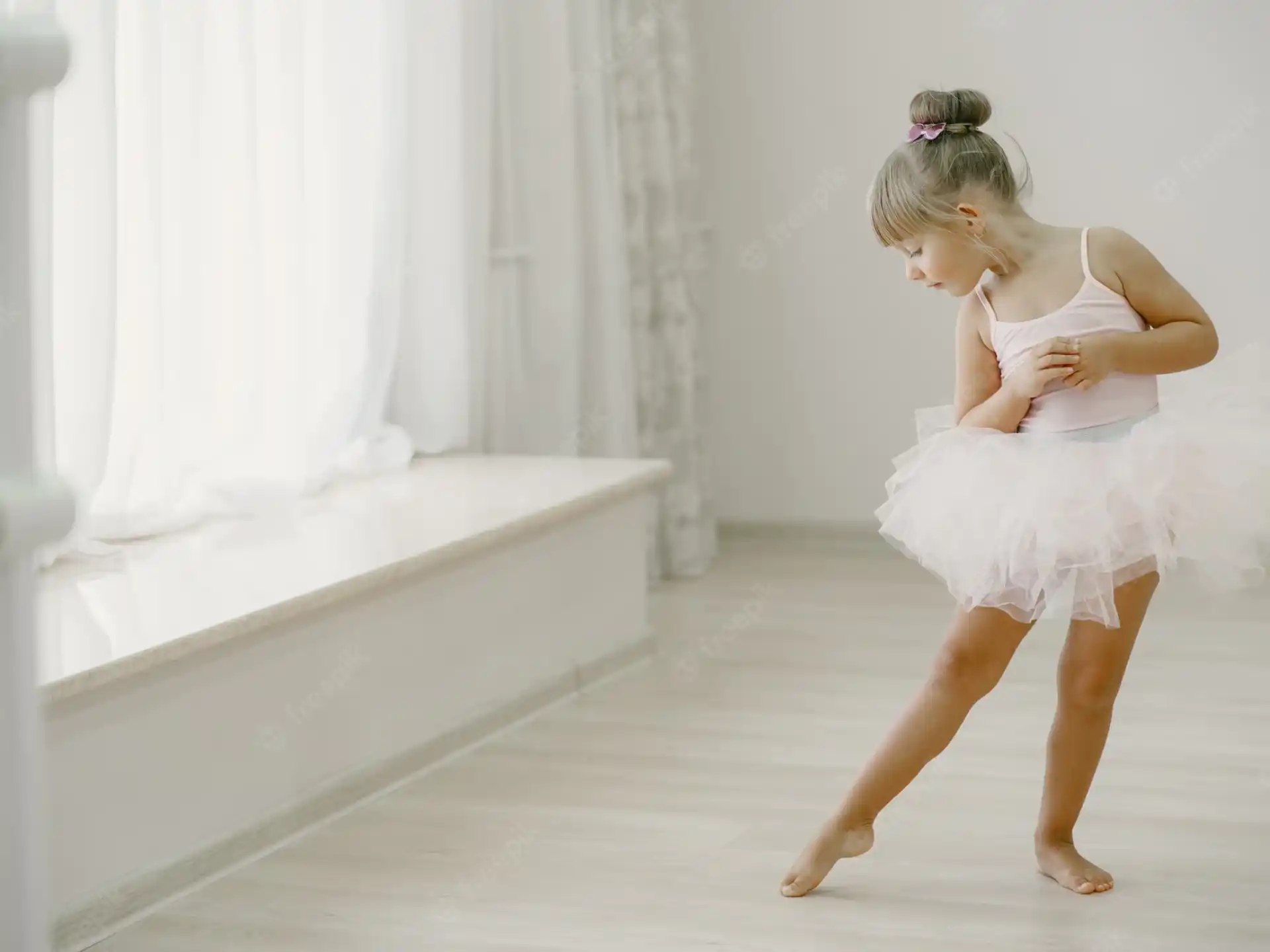 a girl in a white dress