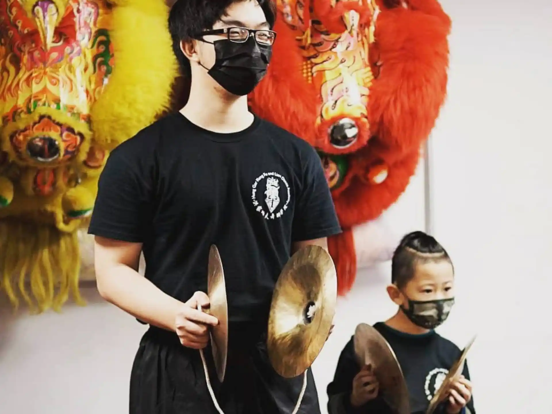 a person wearing a mask