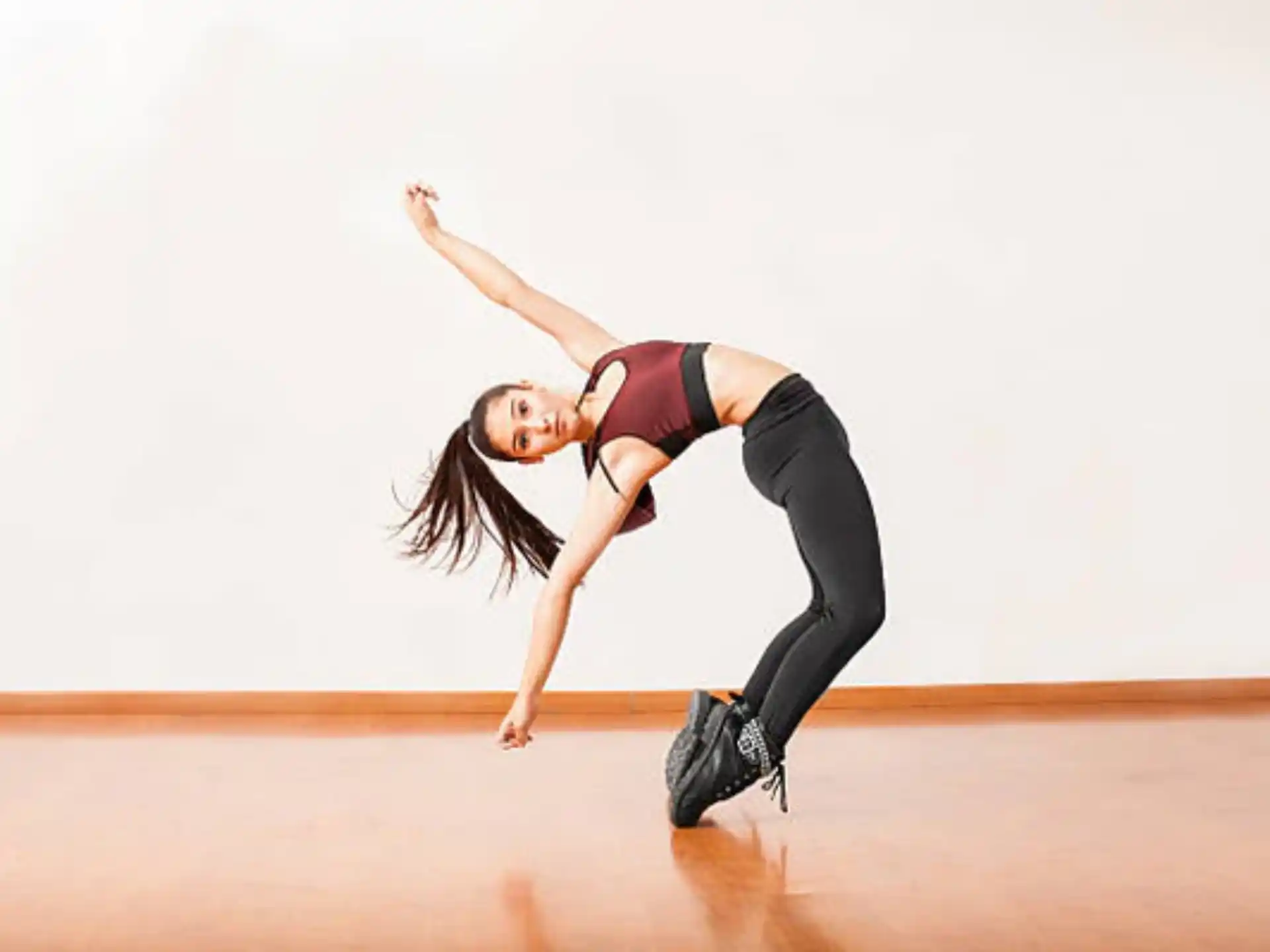 a person dancing on a stage