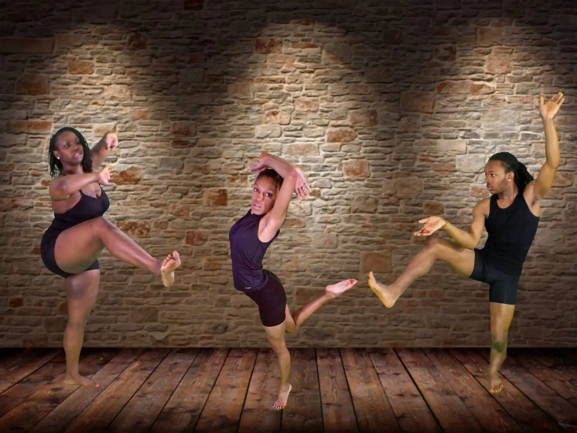 a group of women dancing