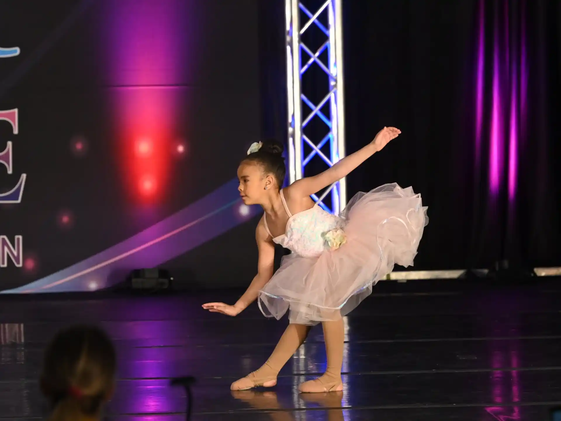 a person dancing on a stage
