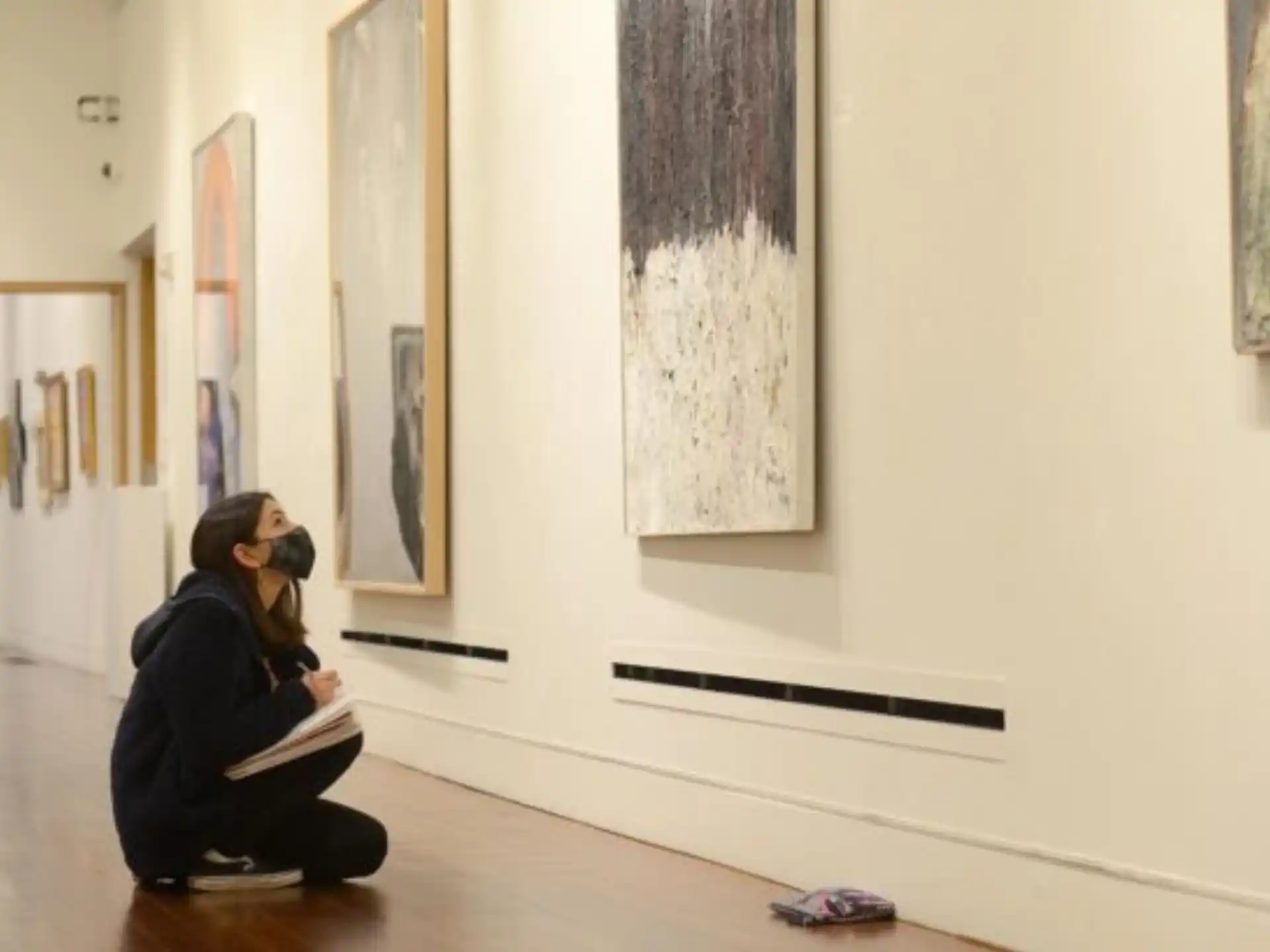 a person sitting in a room