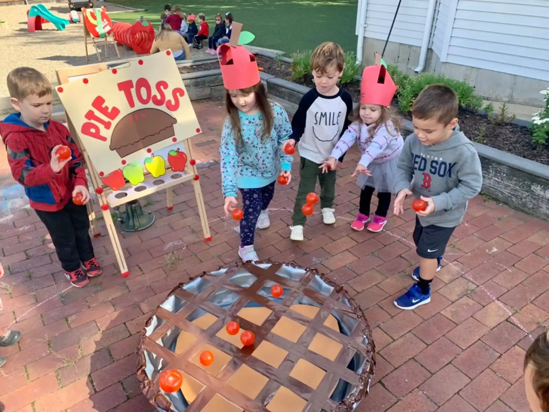 a group of children playing a game