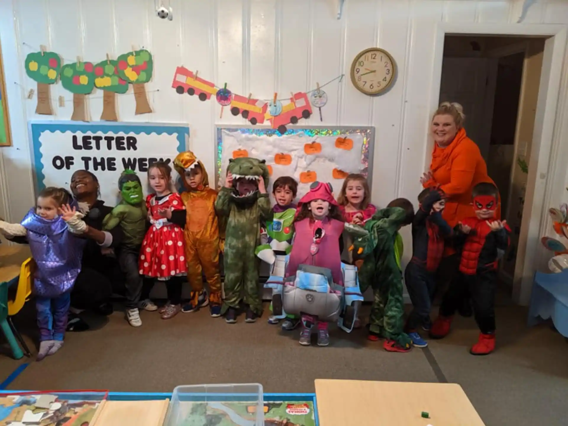 a group of children in clothing