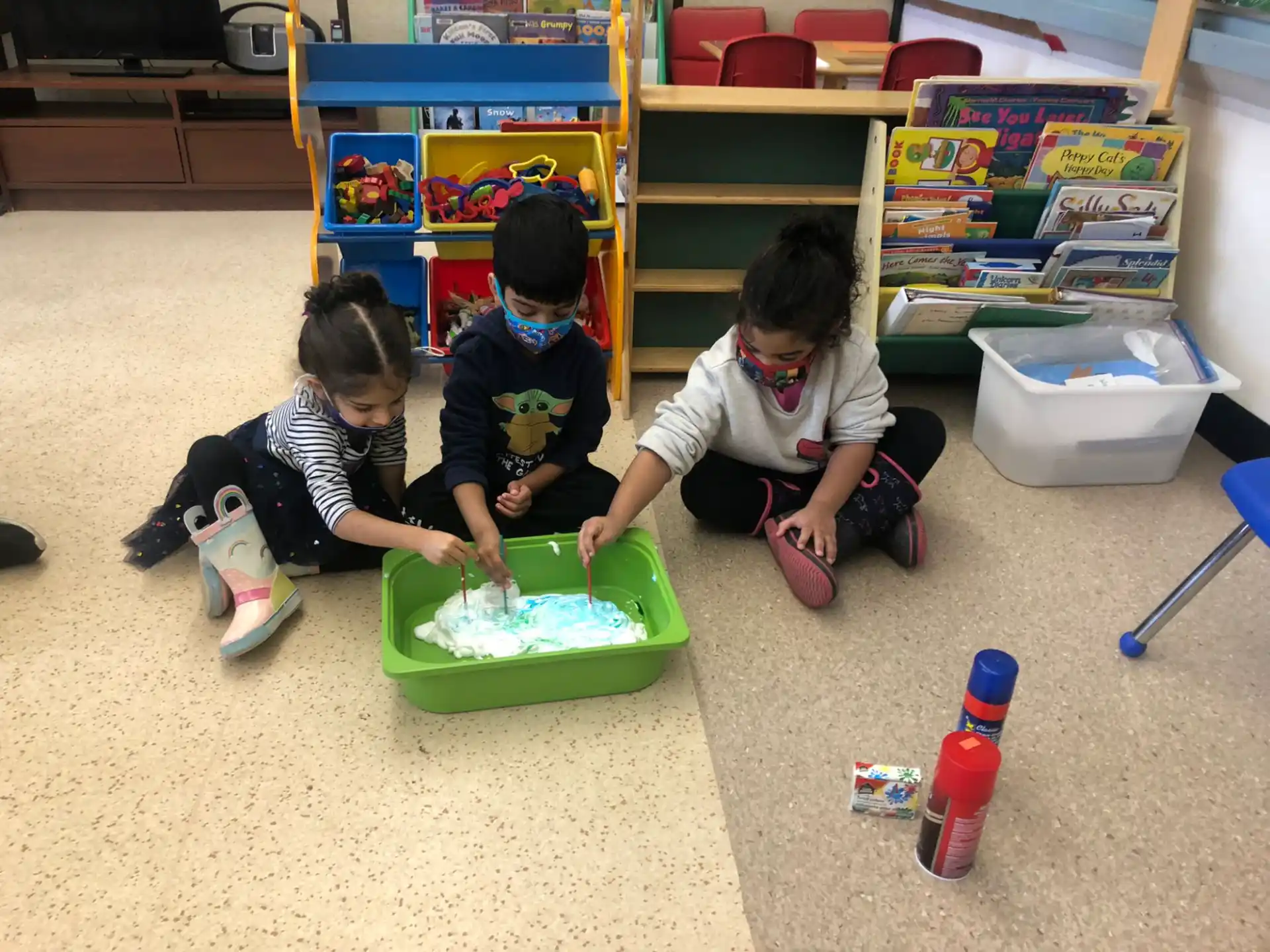 children playing with toys