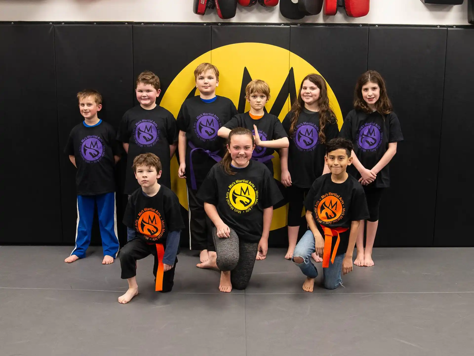 a group of people posing for a photo