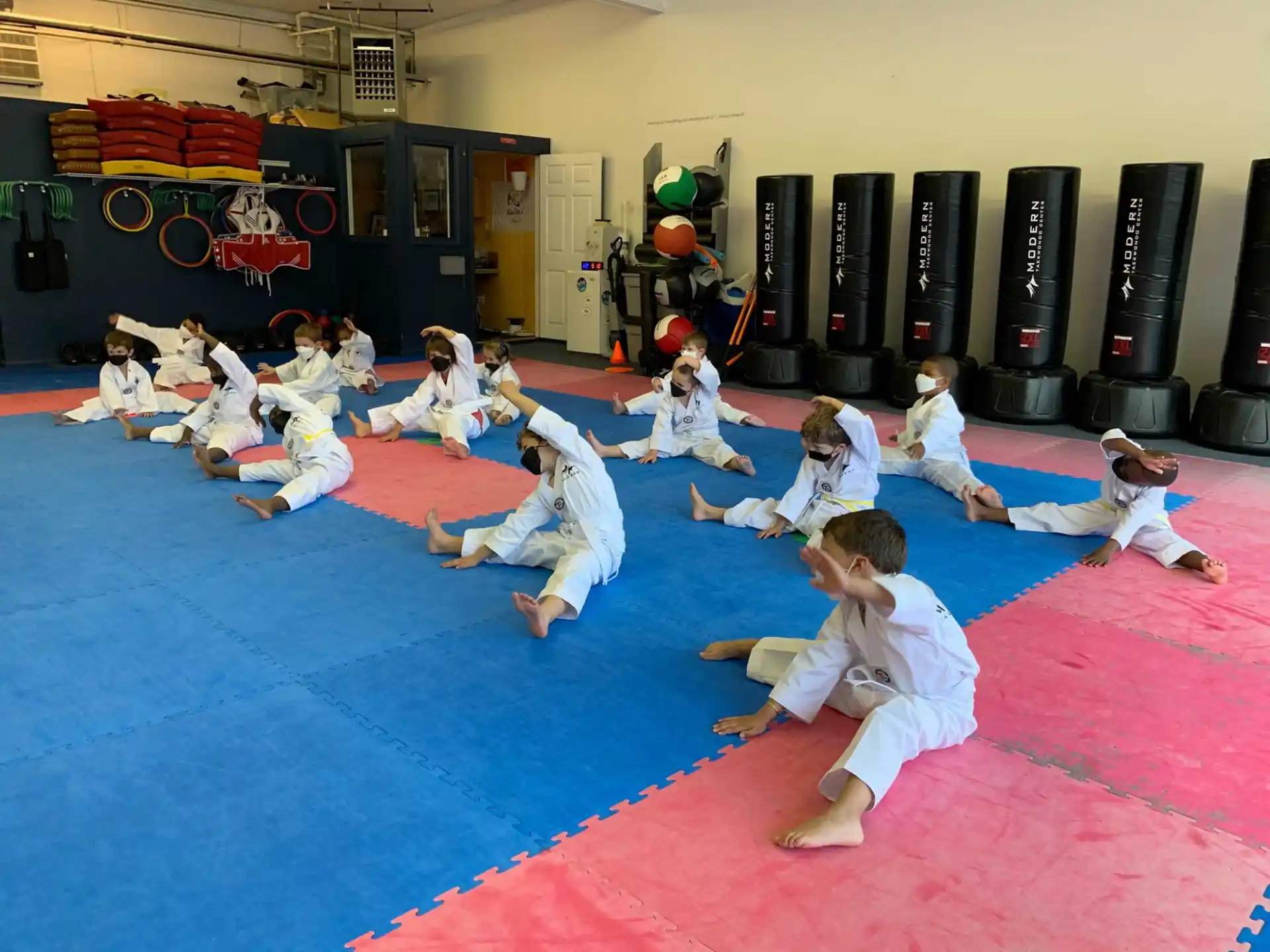 a group of children in a class