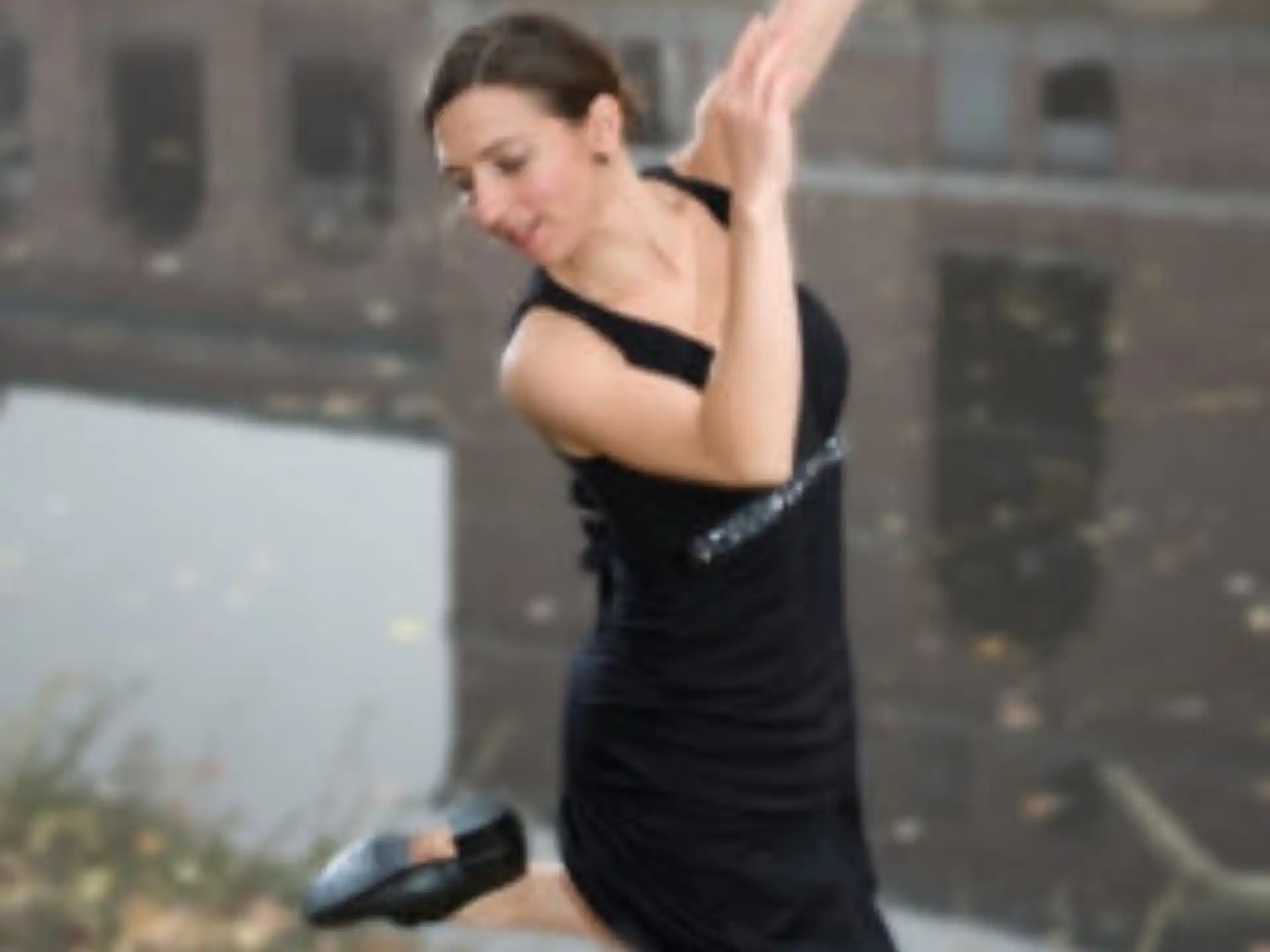 a person jumping in the air