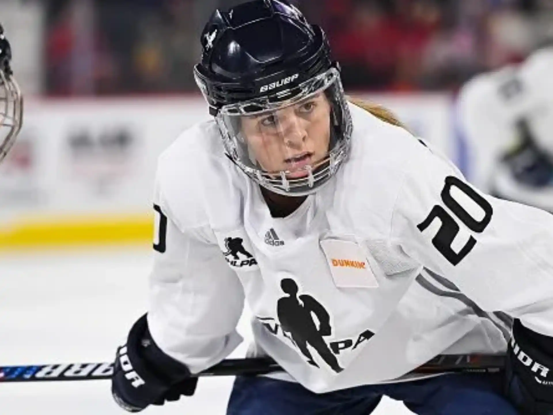 a hockey player in uniform