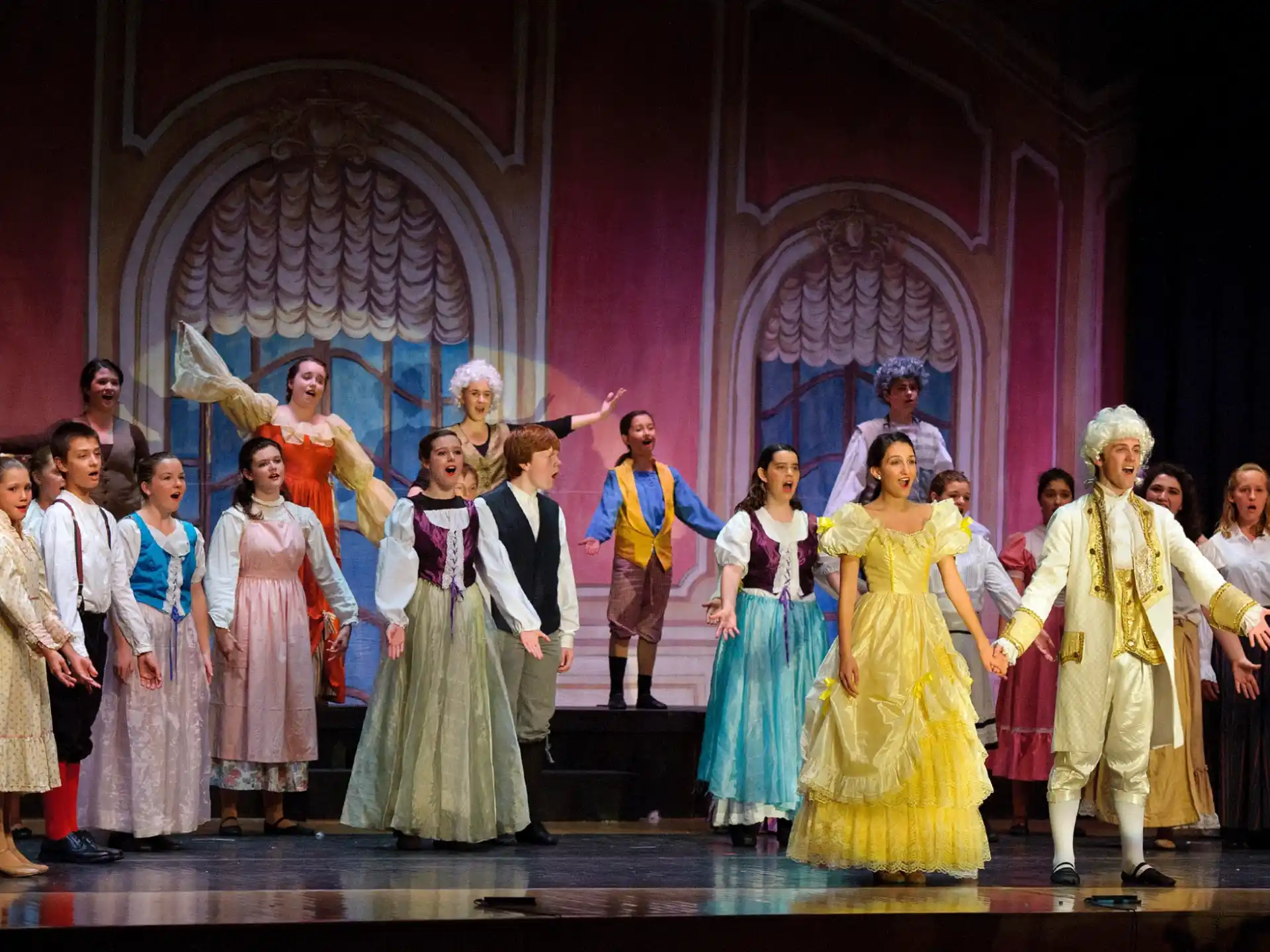 a group of people on a stage