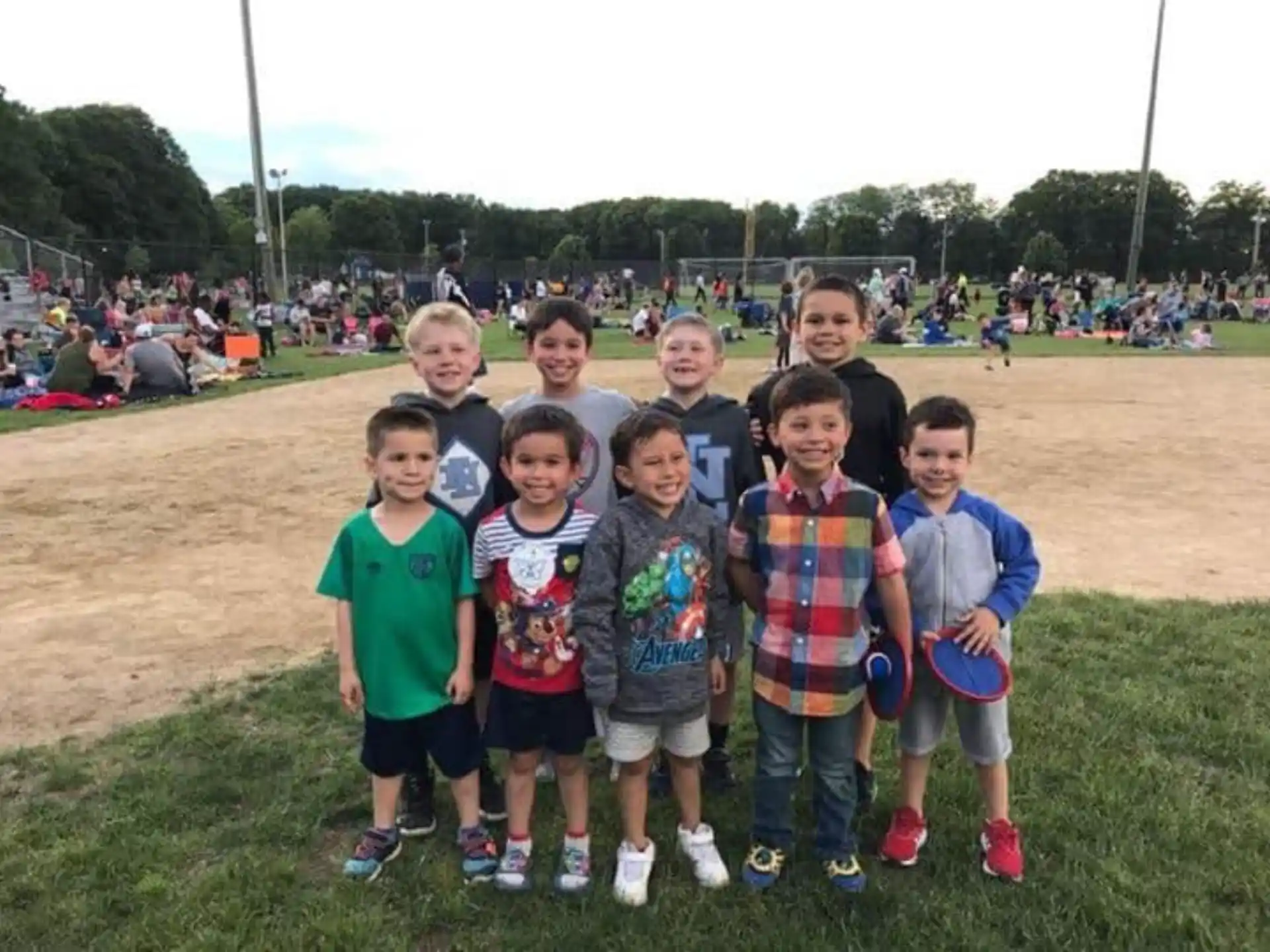 a group of children posing for a photo
