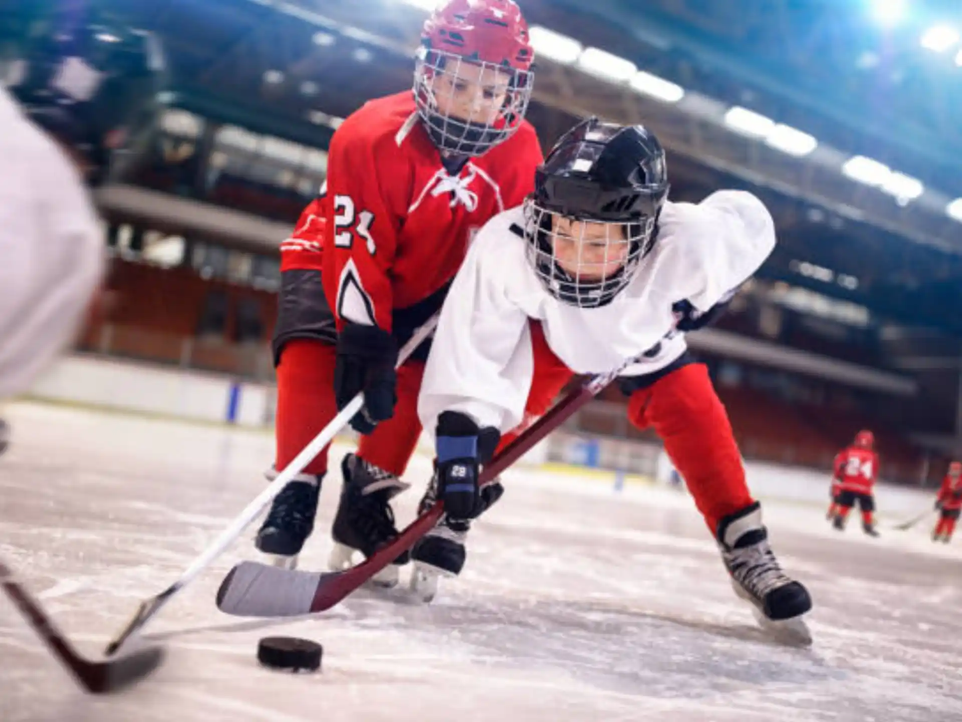hockey players on ice