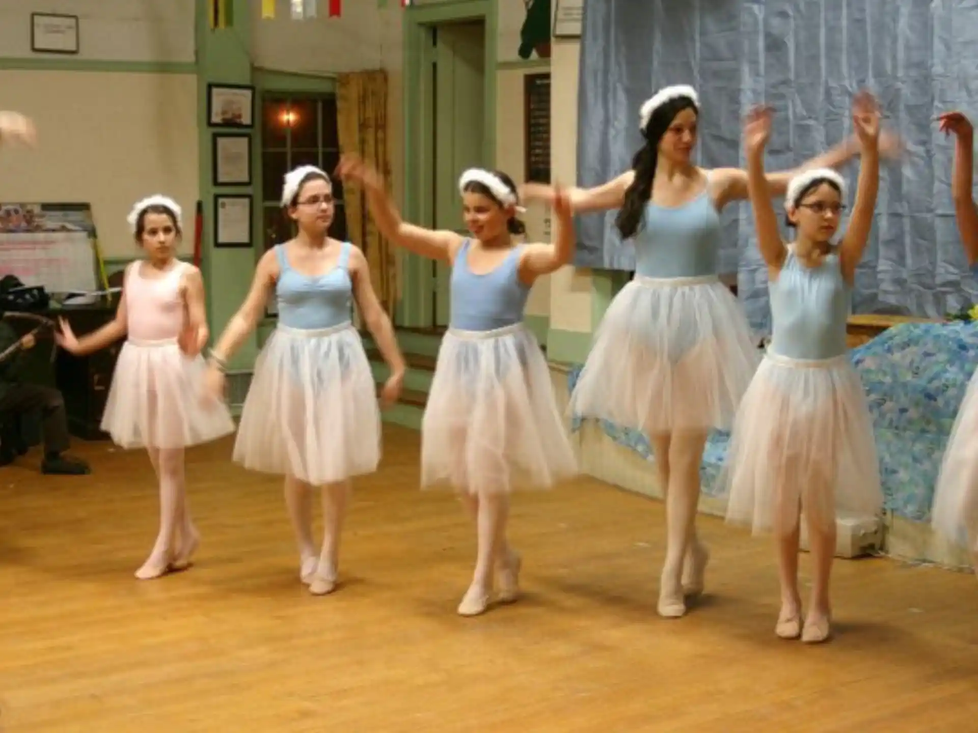a group of women dancing
